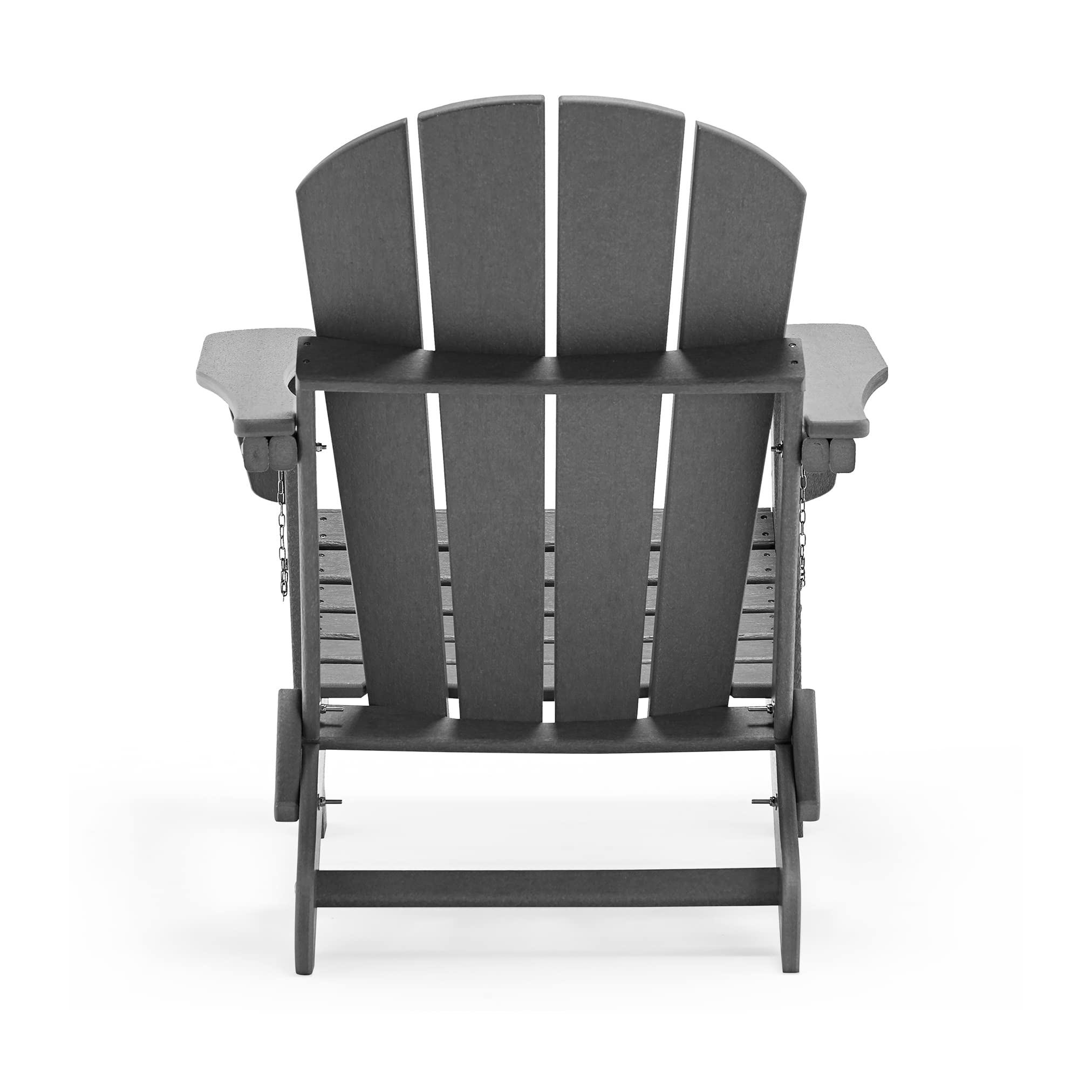HDPE Adirondack Chair Set with Ottoman & Table - Outdoor Patio Furniture for Garden, Backyard