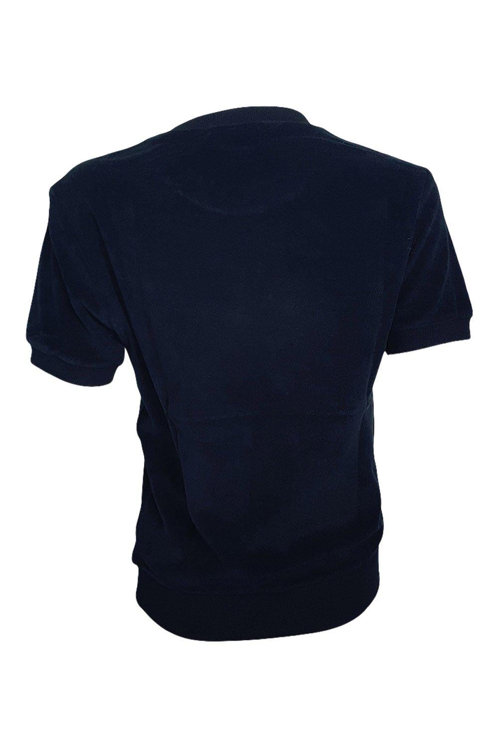 COMPTOIR DES COTONNIERS Women's Cotton Blend Black Beauty Terry T-Shirt - Soft & Comfortable Casual Tee (S | FR 34/36 | UK 8) - Perfect for Everyday Wear, Lounge & Weekend Outfits