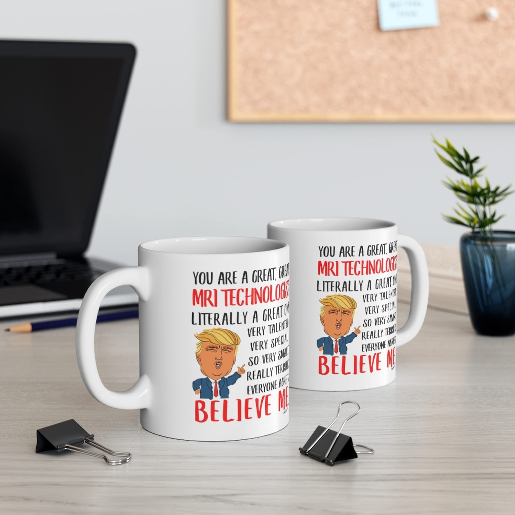 Funny MRI Technologist Gifts - 11oz White Coffee Mug for Coworkers, Birthday & Christmas 2024 - Perfect for Radiology Humor at Work or Medical Office Gag Gifts
