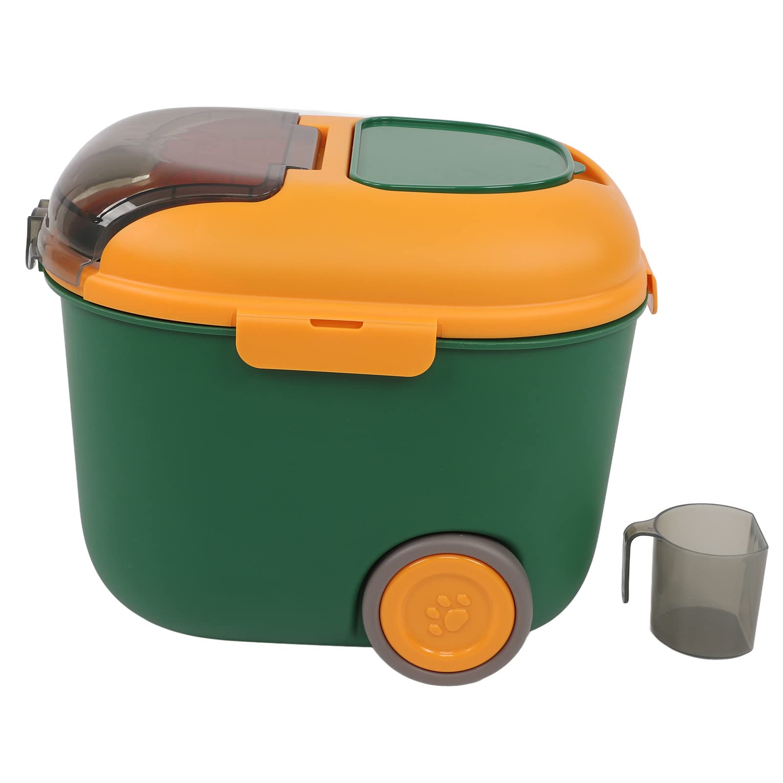 GLOGLOW 12L Large Airtight Pet Food Storage Container - Moisture-Proof Sealed Bin for Cat Food, Dog Food & Bird Seed - Perfect for Kitchen, Pantry & Pet Supplies Organization