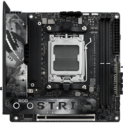 ASUS ROG STRIX X870 I Gaming WiFi Motherboard - AMD AM5 Socket, DDR5, PCIe 5.0, WiFi 6E, USB4 - Perfect for High-Performance Gaming PCs and Content Creation Workstations