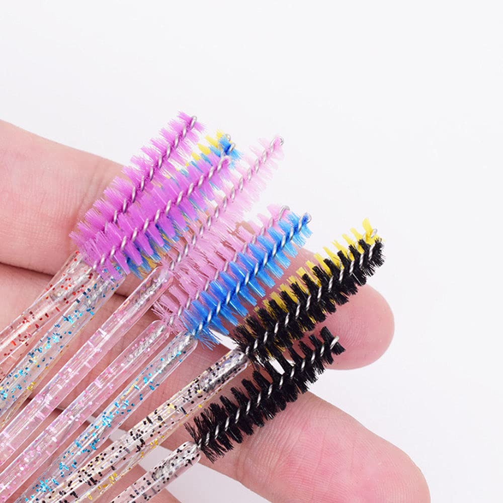 50 PCS Purple Eyelash Mascara Brushes - Professional Makeup Applicator Wands for False Lashes & Extensions - Perfect for Salon, Home Use & Travel Makeup Kits