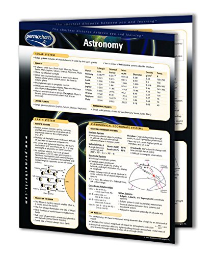 Permacharts Solar System Quick Reference Guide - Astronomy Science Study Aid for Students & Teachers - Perfect for Classroom, Homeschooling & Space Enthusiasts
