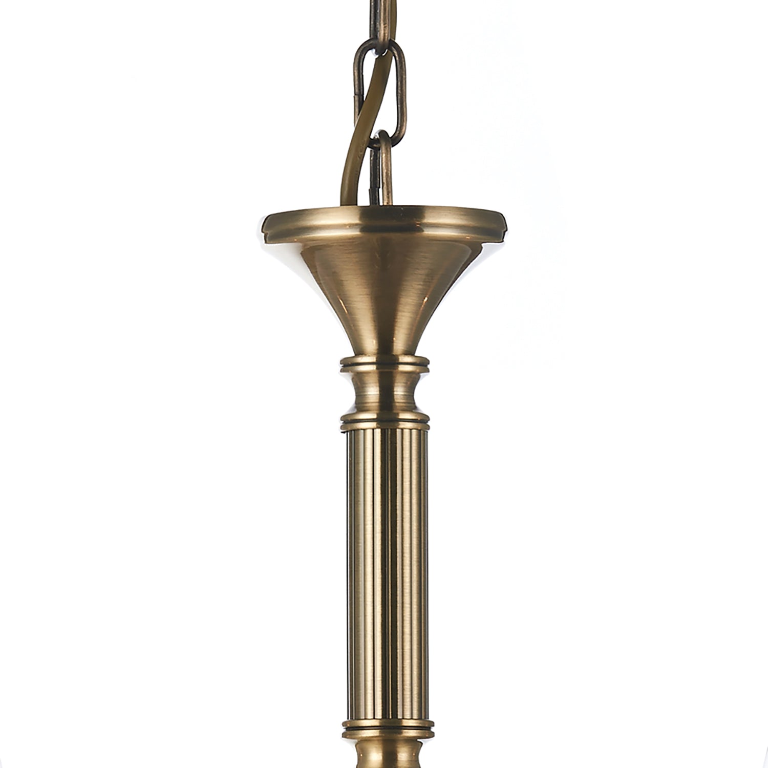 Ambassador 5/8Lt Dual Mount Light Fixture - Antique Brass & Satin Chrome Finish for Ceiling or Wall Lighting - Perfect for Living Room, Bedroom, or Hallway Decor
