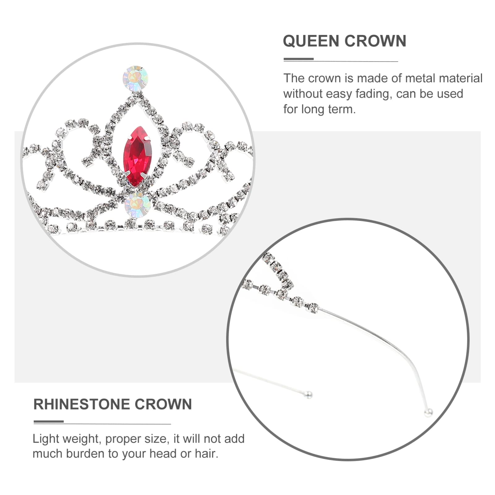 Sparkling Rhinestone Tiara Crown for Girls - Elegant Crystal Headband for Birthday, Wedding, Party & Christmas Decor | Perfect Princess Accessory for Special Occasions
