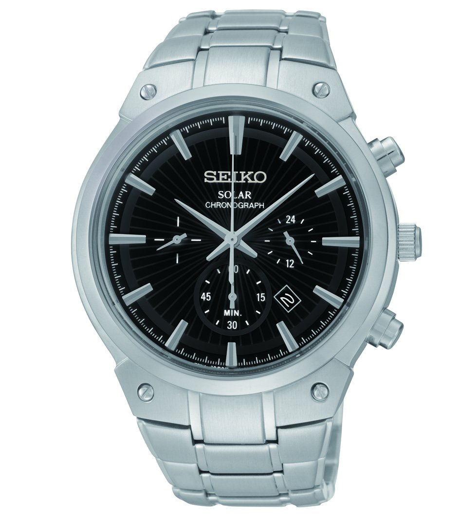 Seiko Men's SSC317 Stainless Steel Analog Quartz Watch with Silver Dial - Perfect for Business, Casual Wear & Special Occasions