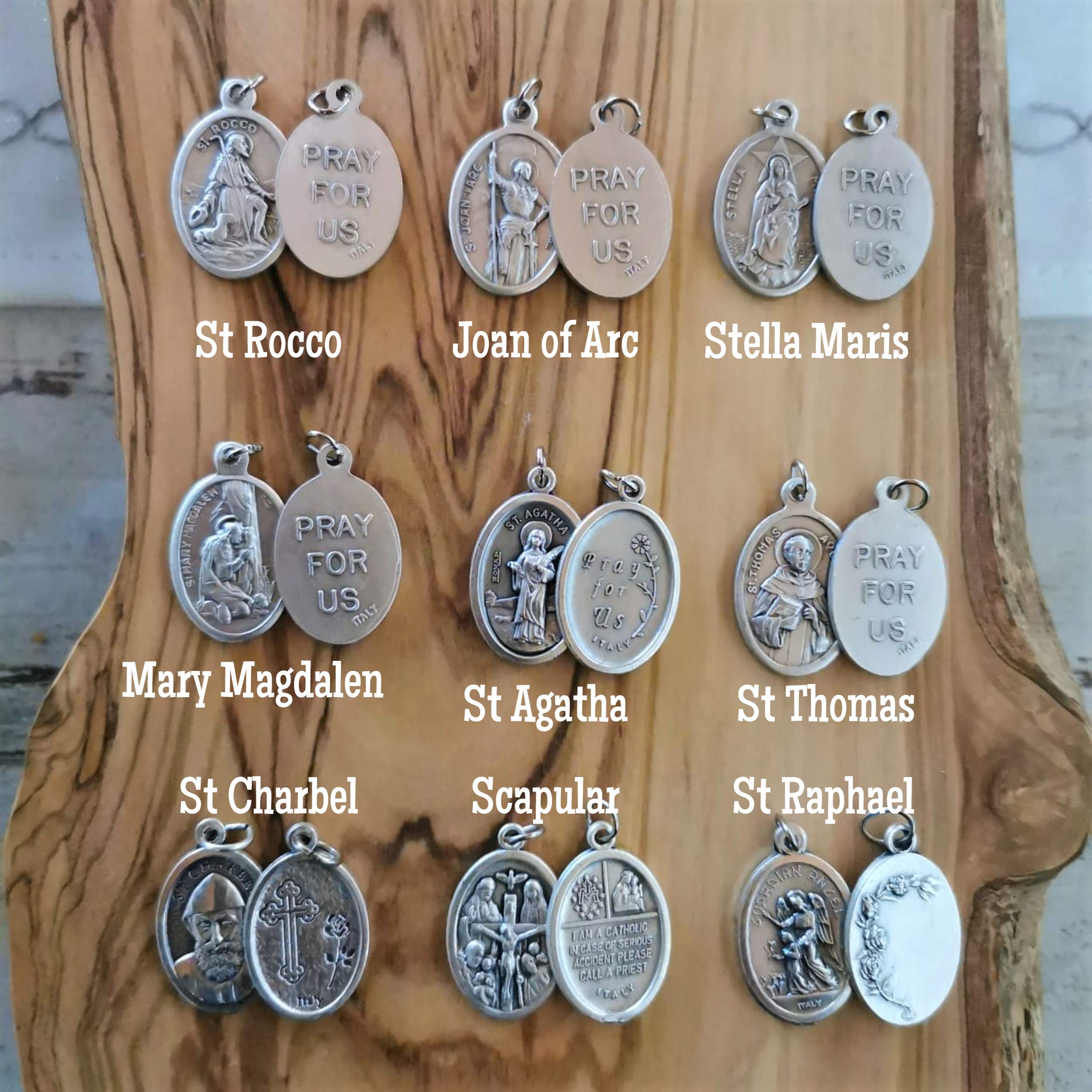 Catholic Saint Medals - Car Hanging Charms for Travel Protection