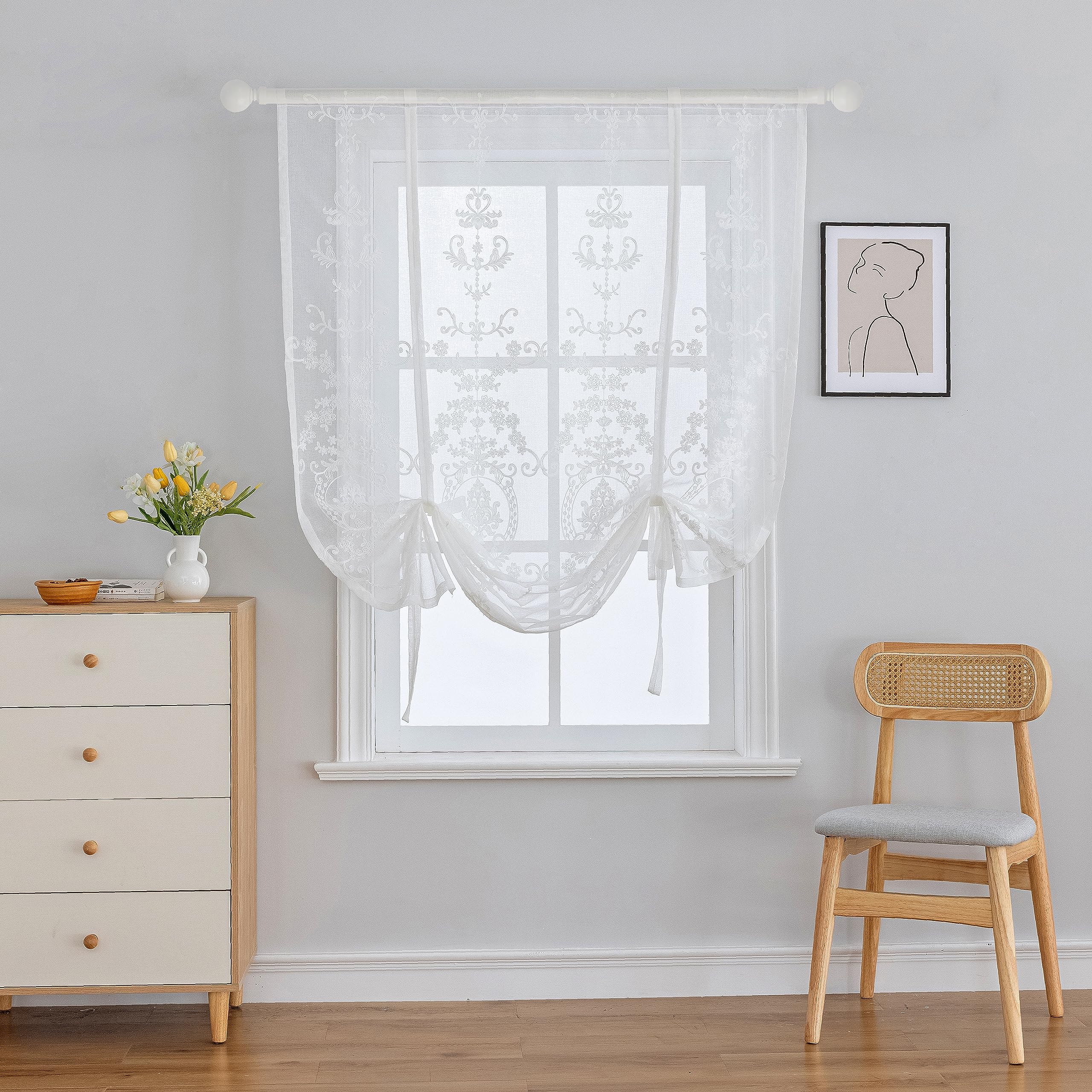 Sheer Tie Up Curtains 31