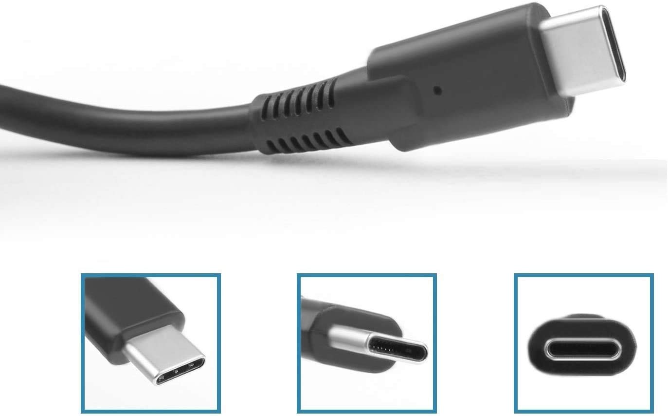 Original New 20V 4.5A 90W USB-C Fast Charger for HP Laptops - Compatible with TPN-DA08, 904082-003, 904144-850, ADP-90FE Models - Type C AC Power Adapter for Home, Office & Travel Use