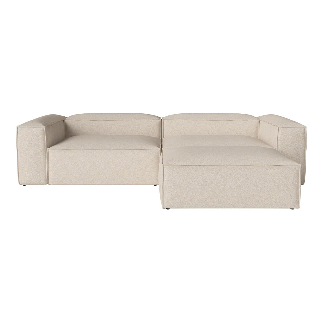 Cosima 2 Seater Sofa with Large Pouf - Modern Living Room Furniture for Small Spaces, Apartment & Lounge Comfort - Perfect for Relaxing, Entertaining & Compact Home Decor