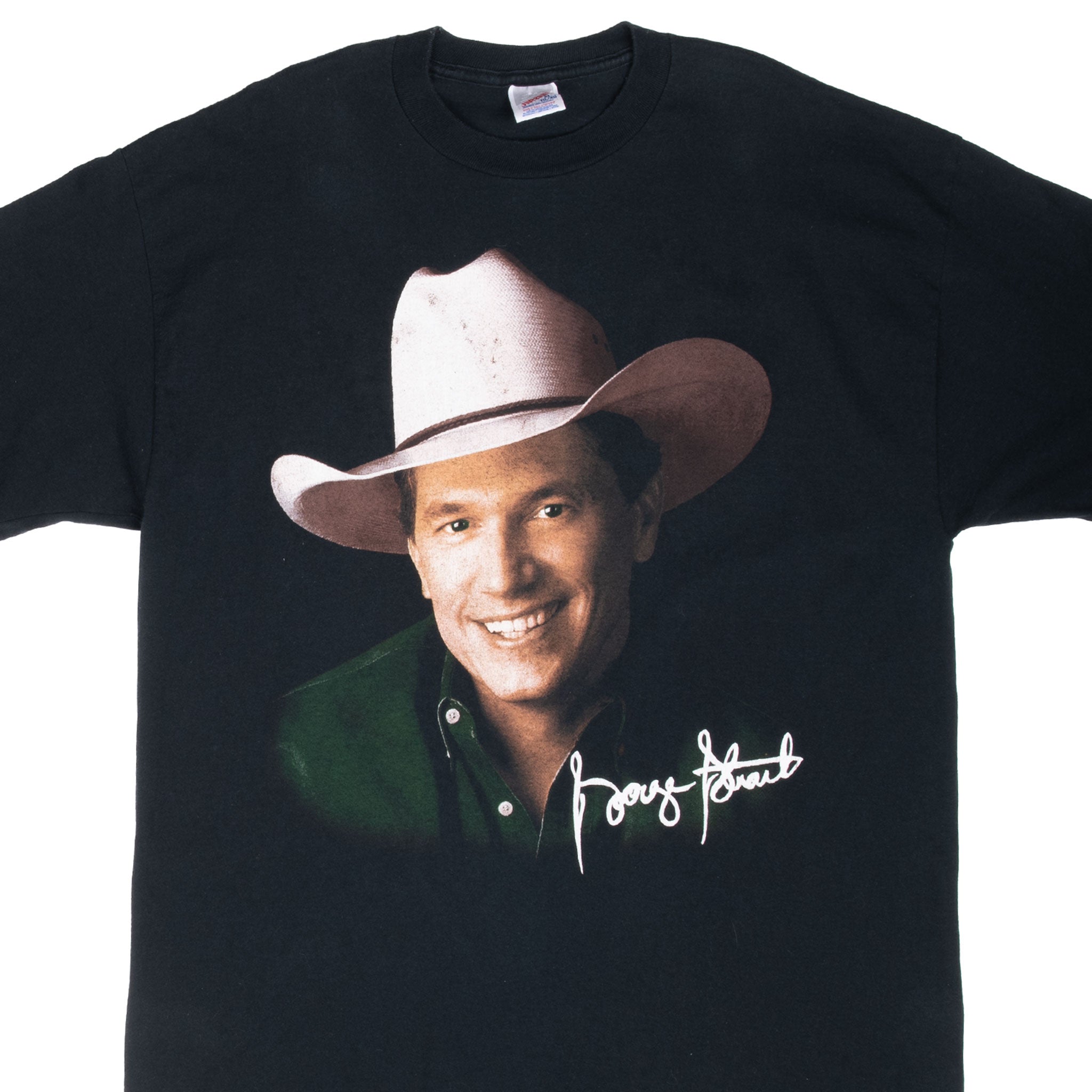 Vintage George Strait 1990s Graphic T-Shirt - Made in USA - XL Size - Comfortable Cotton Tee for Concerts & Casual Wear