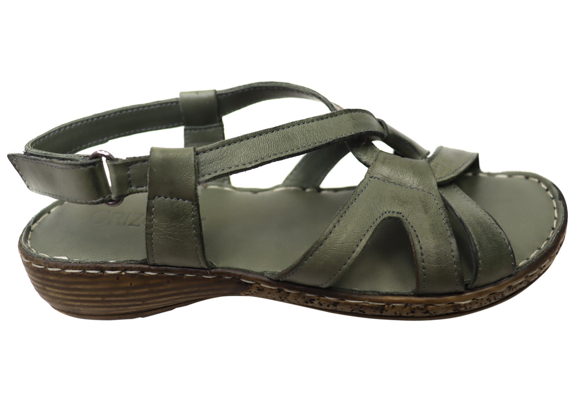 Orizonte Glory Women's Comfortable European Leather Sandals - Stylish & Breathable Summer Walking Shoes for Beach, Travel & Casual Outings