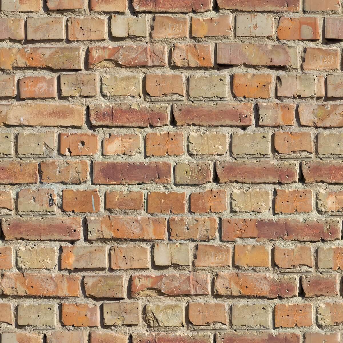 Red and Orange Brick Texture Peel and Stick Removable Wallpaper - Self-Adhesive Decorative Wall Covering for Home, Office, and DIY Projects