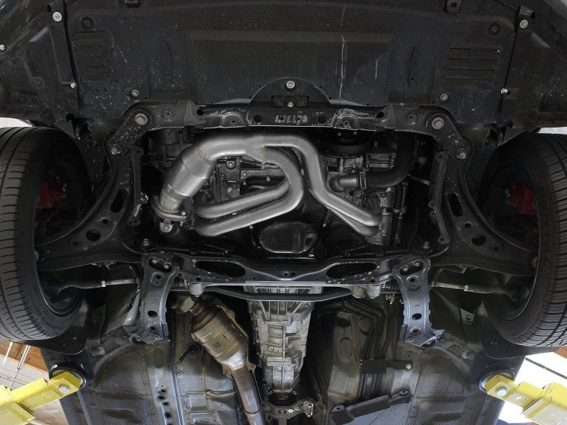 aFe 12-17 Toyota 86 / Scion FR-S / Subaru BRZ Performance Twisted Steel 304 Stainless Steel Long Tube Header with Catalytic Converter - High Flow Exhaust Upgrade for Racing & Street Driving