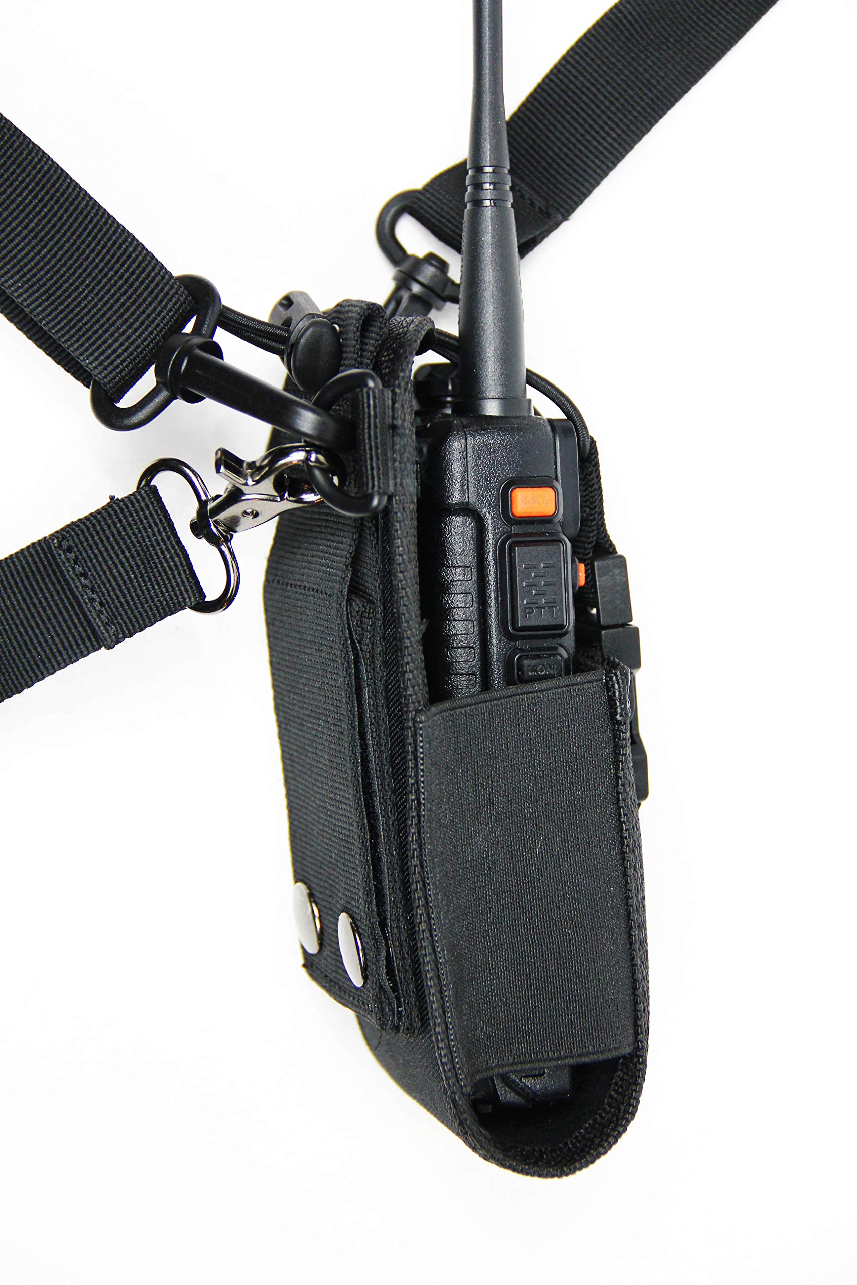 X-FIRE® Washable Firefighter EMS Radio Strap - Portable Shoulder/Duty Belt Holder with Anti-Sway Strap for First Responders & Emergency Personnel | Perfect for Firefighting, EMS, Police & Tactical Operations