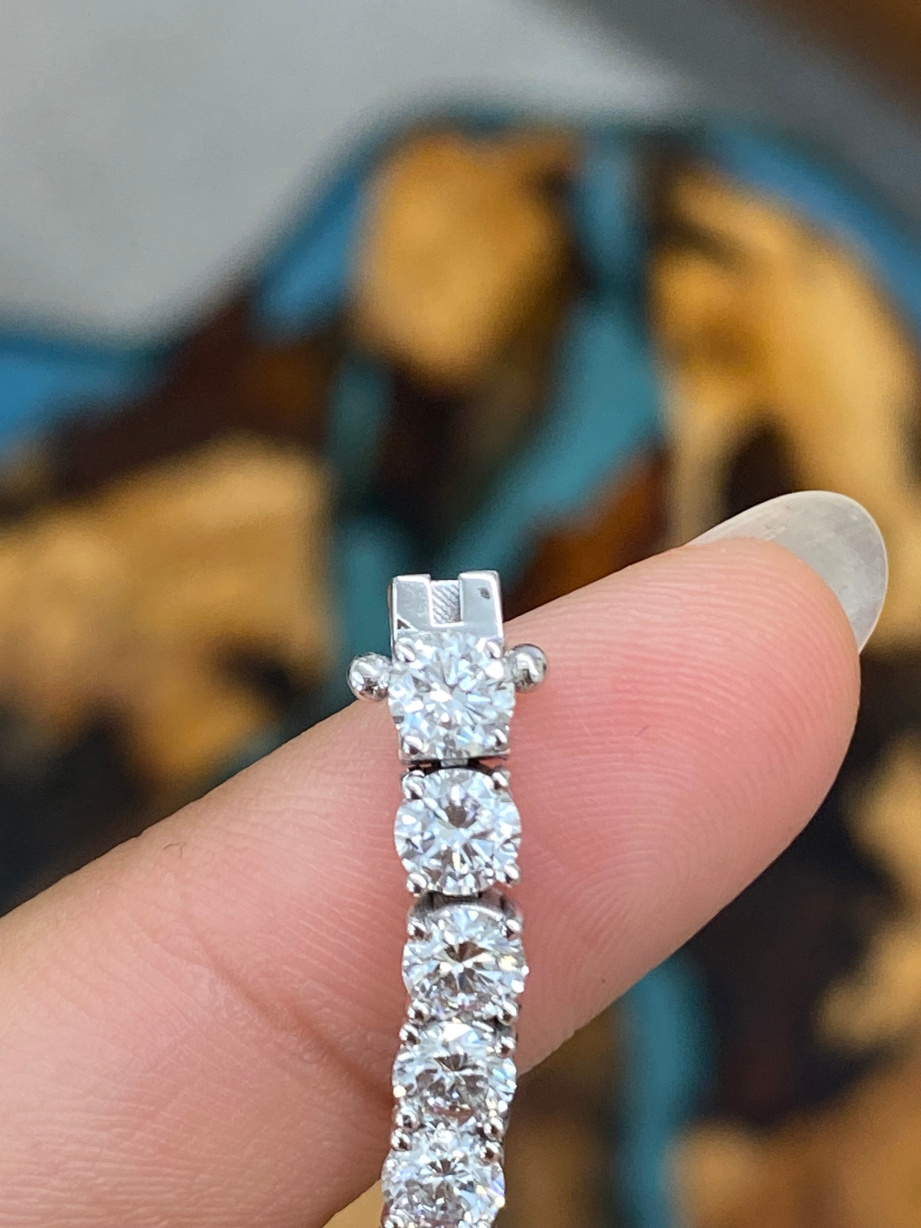 12.70 CT Lab-Created Tennis Bracelet - Elegant Cubic Zirconia Tennis Bracelet for Women, Perfect for Weddings, Parties & Special Occasions