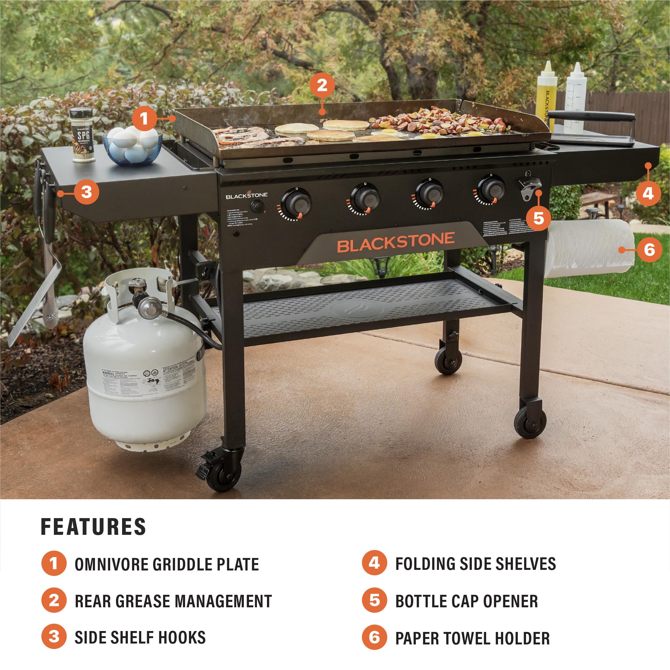 Blackstone 2210 36-Inch Original National Account Griddle - Perfect for Outdoor Cooking, Camping, Backyard BBQs & Tailgating Parties