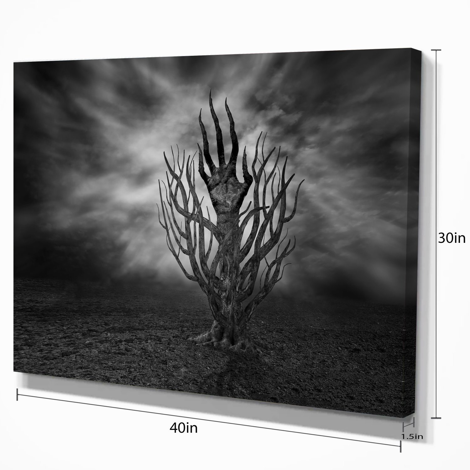 Abstract Hand Cry Canvas Art Print - Modern Wall Decor for Living Room, Bedroom & Office