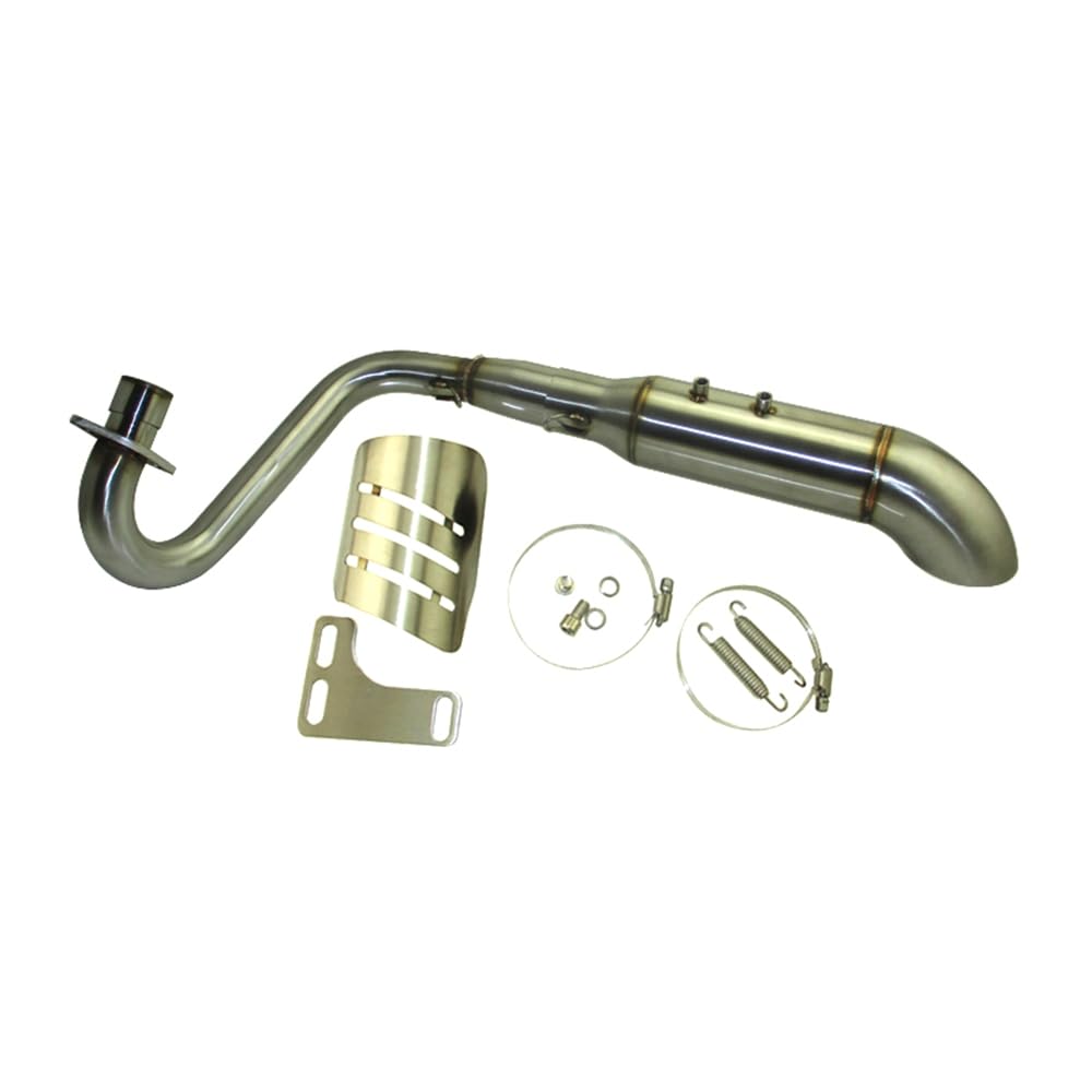 Stainless Steel Exhaust Muffler for Honda Z50 Monkey Bike Mini Trail - High Performance Motorcycle Parts for Off-Road Riding & Street Legal Customization