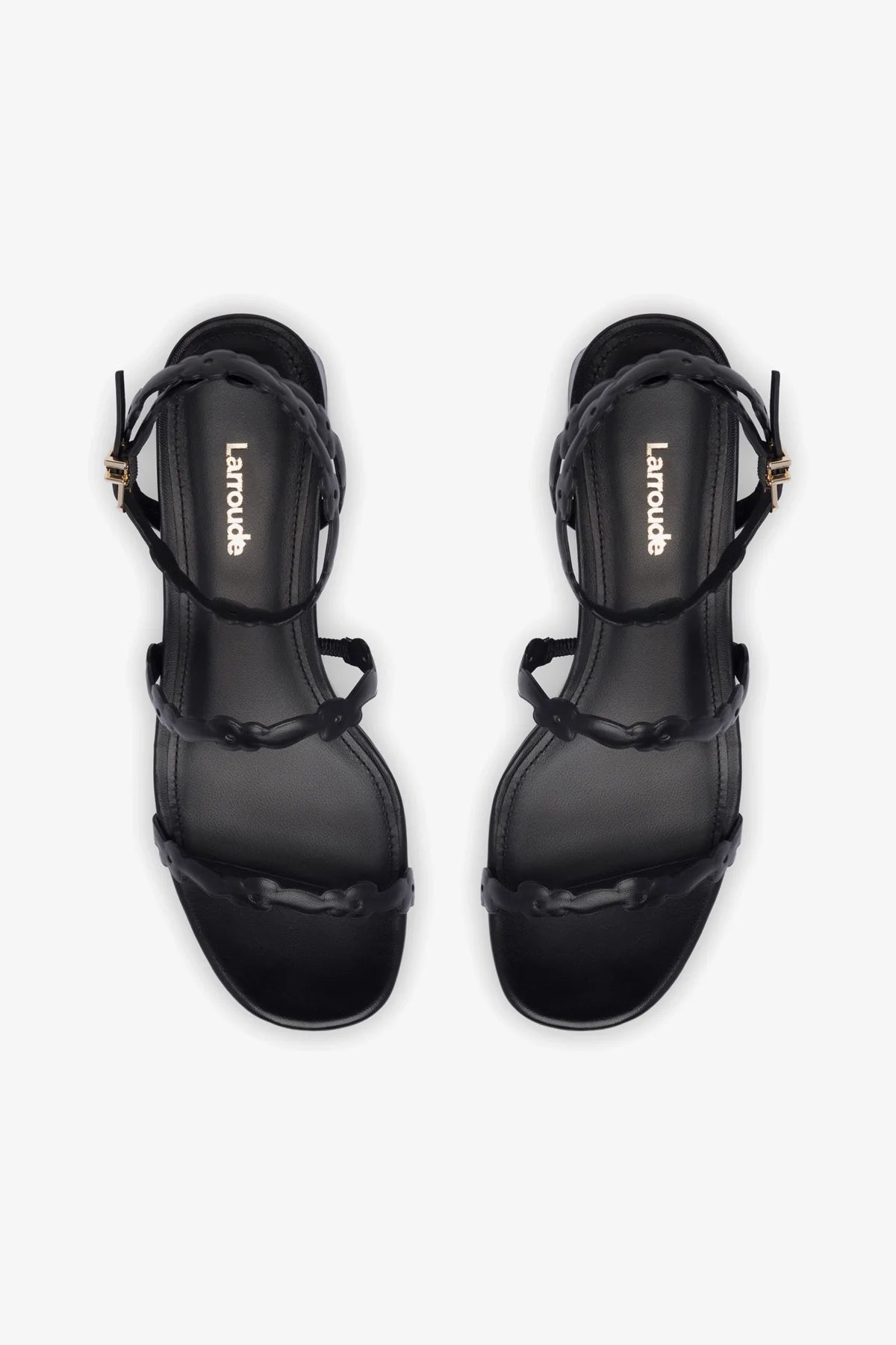 Black Leather Margherita Block Sandal - Comfortable Women's Casual Shoes for Walking, Travel & Everyday Wear