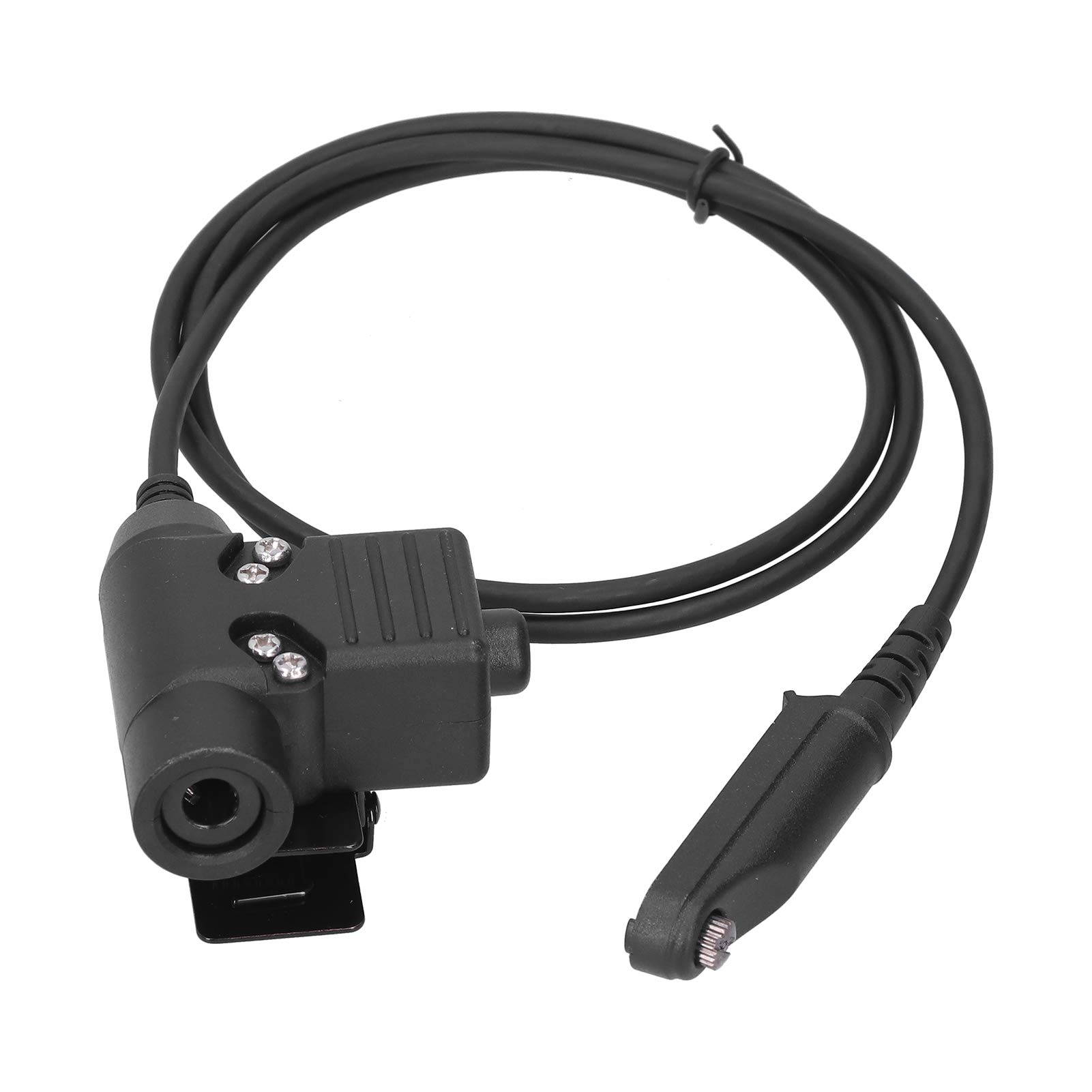 PUSOKEI 3.3ft U94 PTT Cable Headset for Baofeng UV-9R/UV-9R Plus/UV-XS Walkie Talkie - Tactical Communication Headset for Two Way Radios, Outdoor Adventures, Security & Emergency Use
