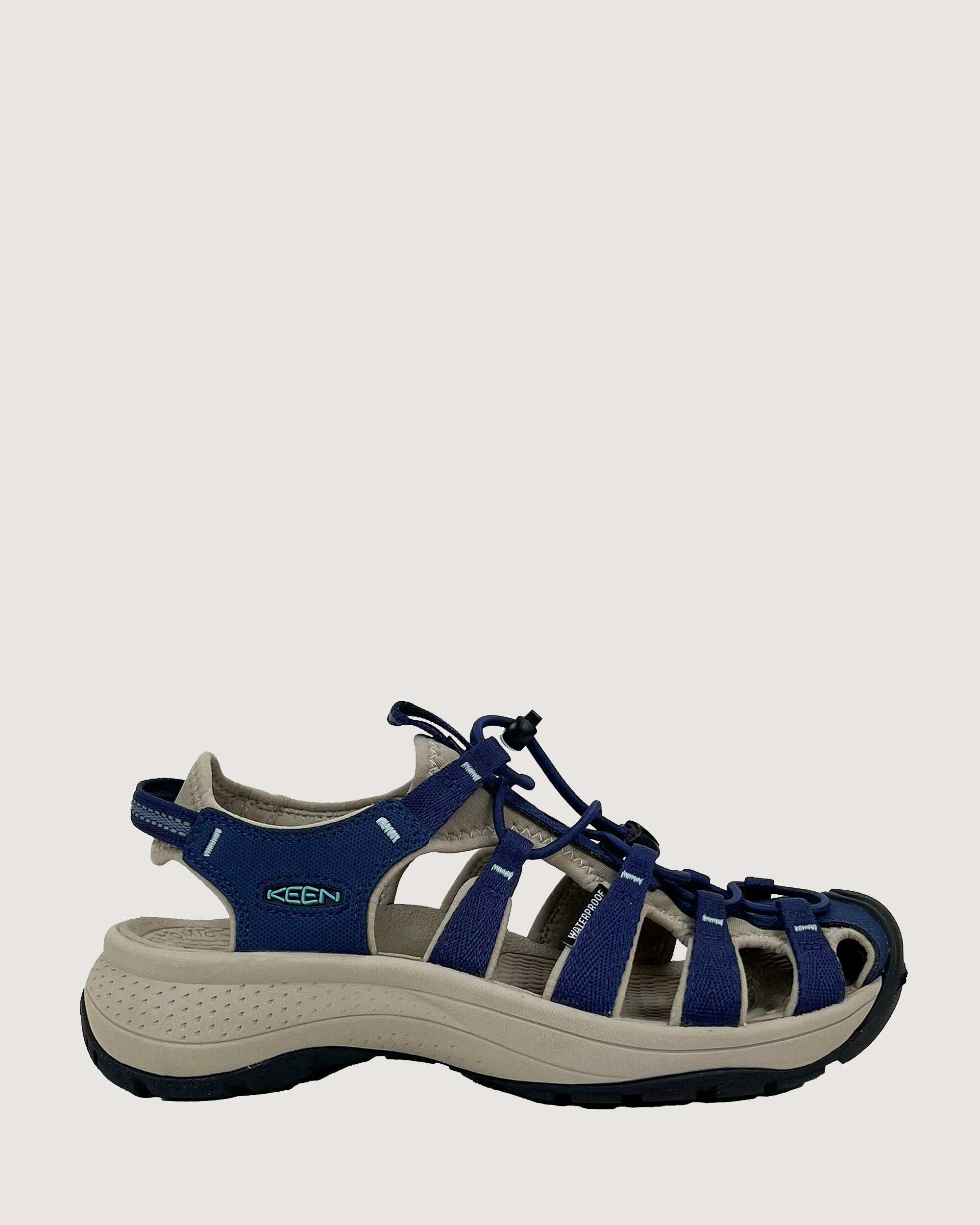 Keen Astoria West Women's Sandals - Comfortable & Stylish Navy Blue/Reef Waters for Beach, Travel & Outdoor Adventures