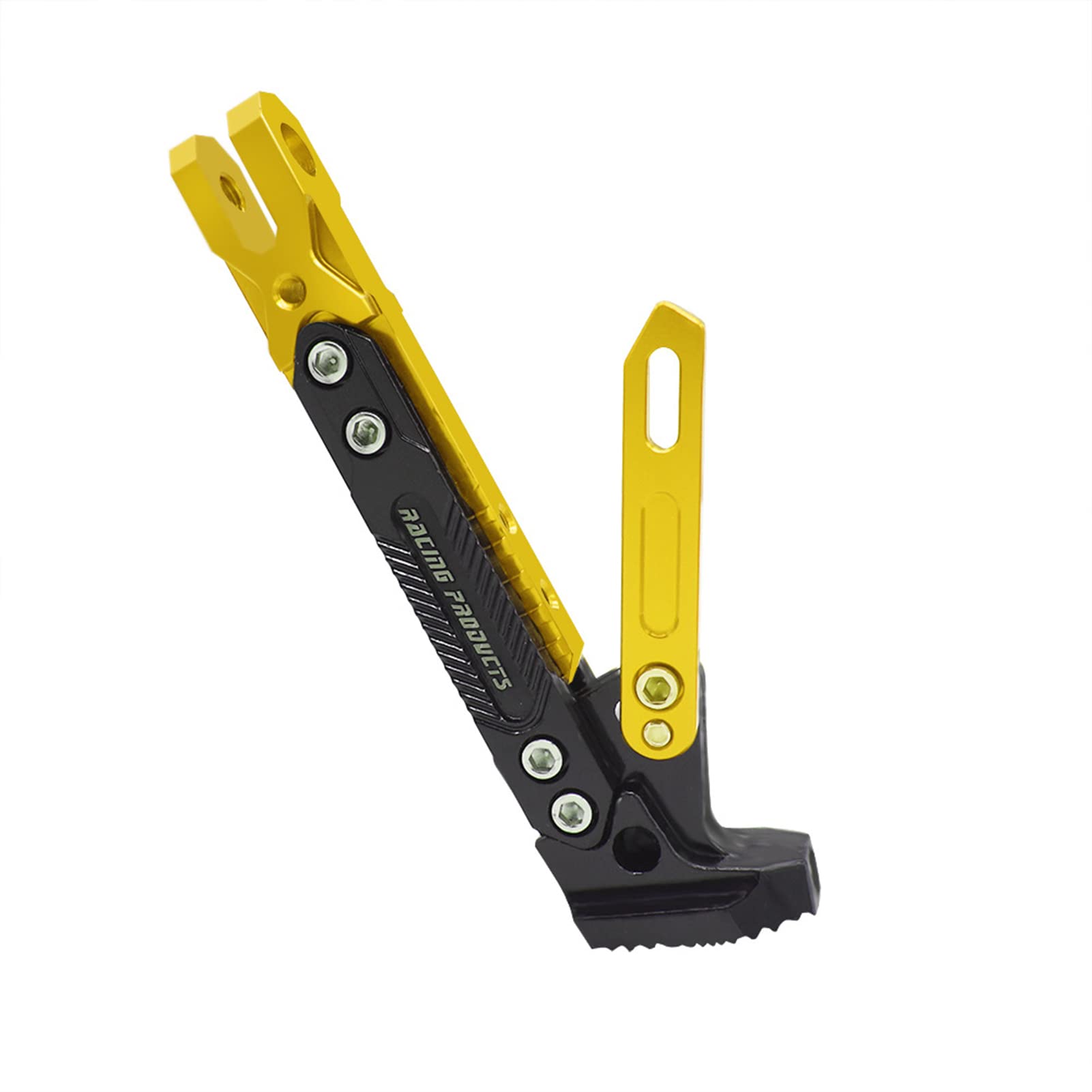 Universal Aluminum Motorcycle Kickstand - Adjustable Tripod Holder for Scooters & Bikes - Perfect for Parking & Modifications