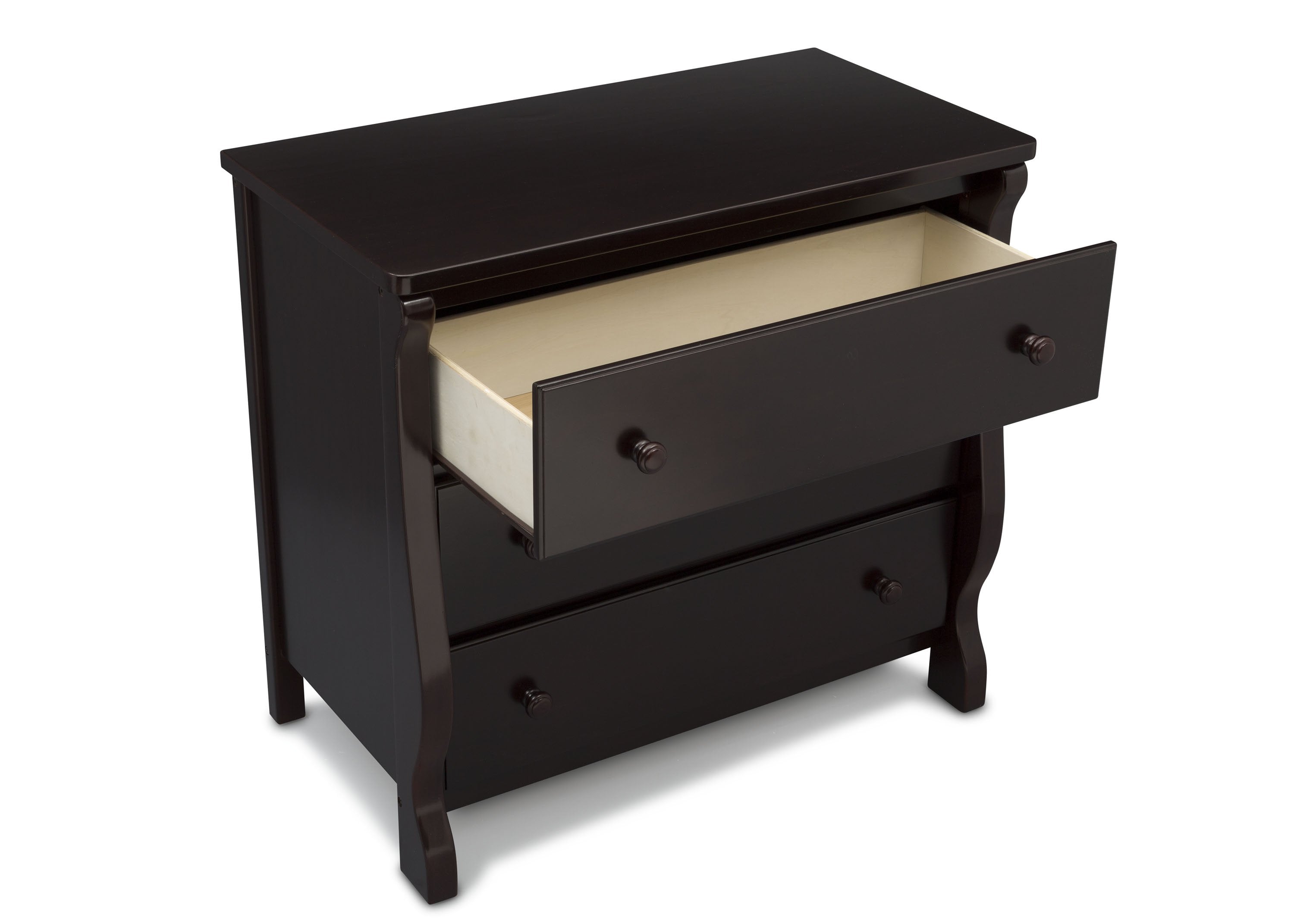 Universal 3 Drawer Dresser - Sturdy Wooden Chest of Drawers for Bedroom, Living Room & Office Storage - Perfect for Organizing Clothes, Accessories & Home Essentials