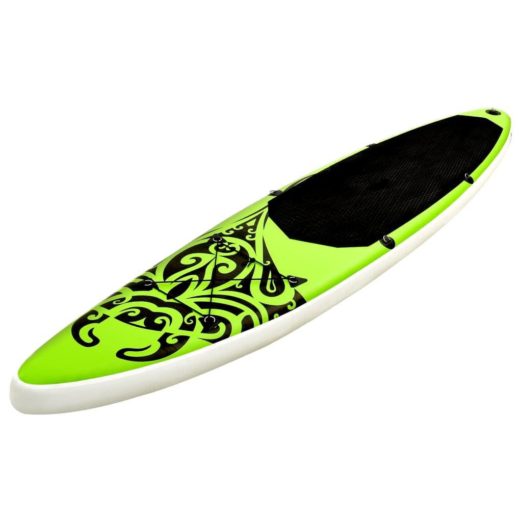 Premium Inflatable Stand Up Paddle Board (SUP) Set - 10ft x 30in x 6in, Lightweight & Stable, Green - Perfect for Yoga, Fishing & Family Fun on Lakes, Rivers & Oceans