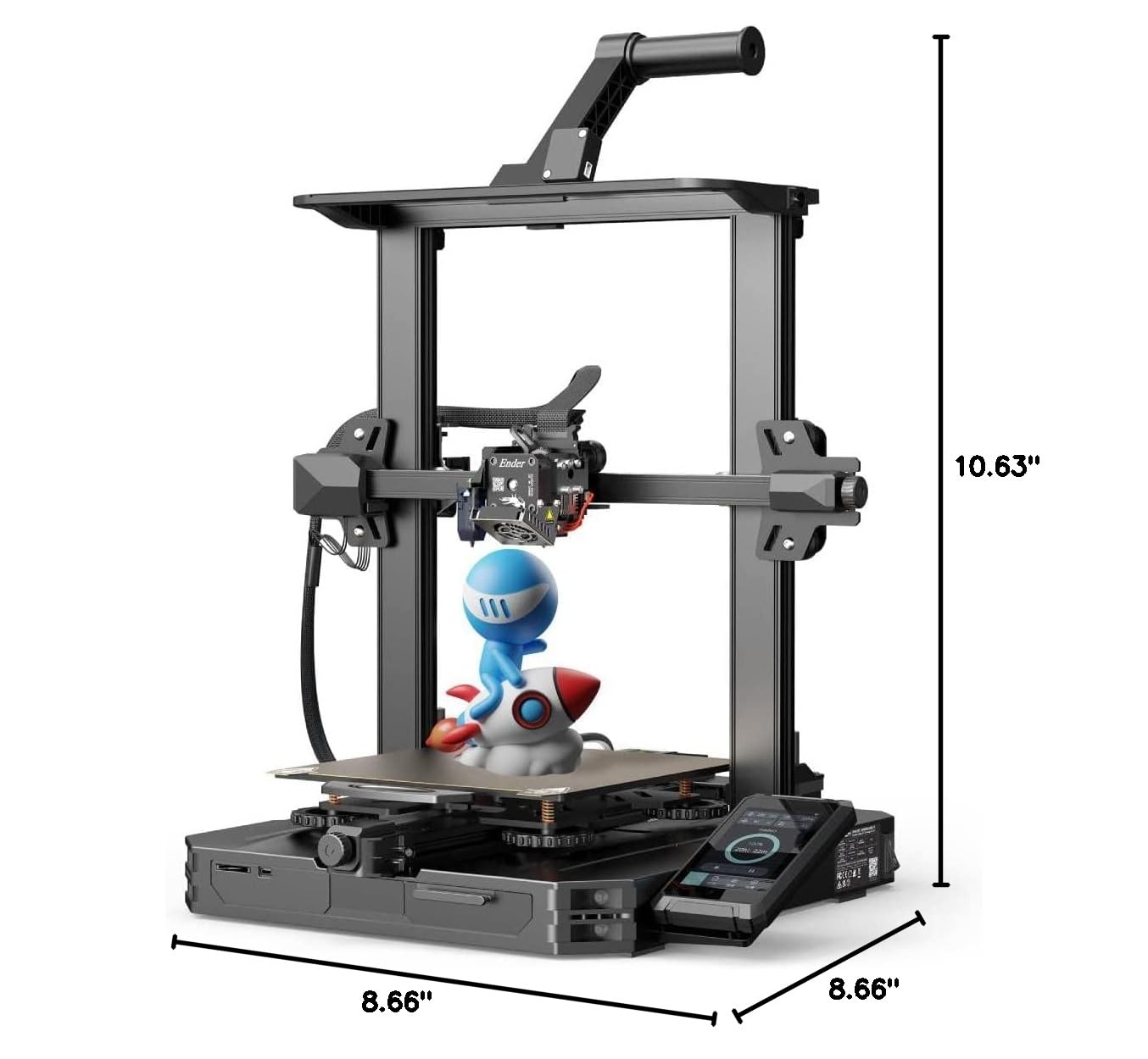 Official Creality Ender 3 S1 Pro 3D Printer with High-Temperature Nozzle, All-Metal Direct Drive Extruder & PEI Magnetic Bed - CR Touch Auto Leveling, 220x220x270mm Build Volume - Perfect for Home DIY Projects, Prototyping & Hobbyist 3D Printing