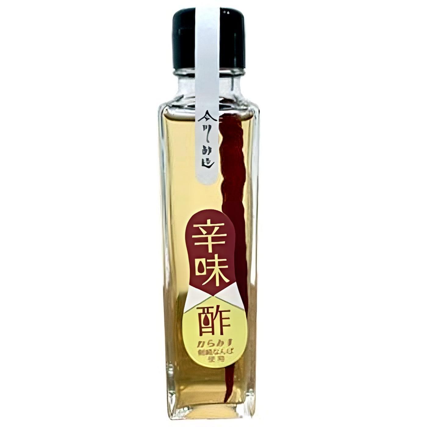 Premium Imagawa Red Chili Pepper Spicy Vinegar 150ml - Hot & Tangy Japanese Condiment for Sushi, Ramen & Asian Cooking