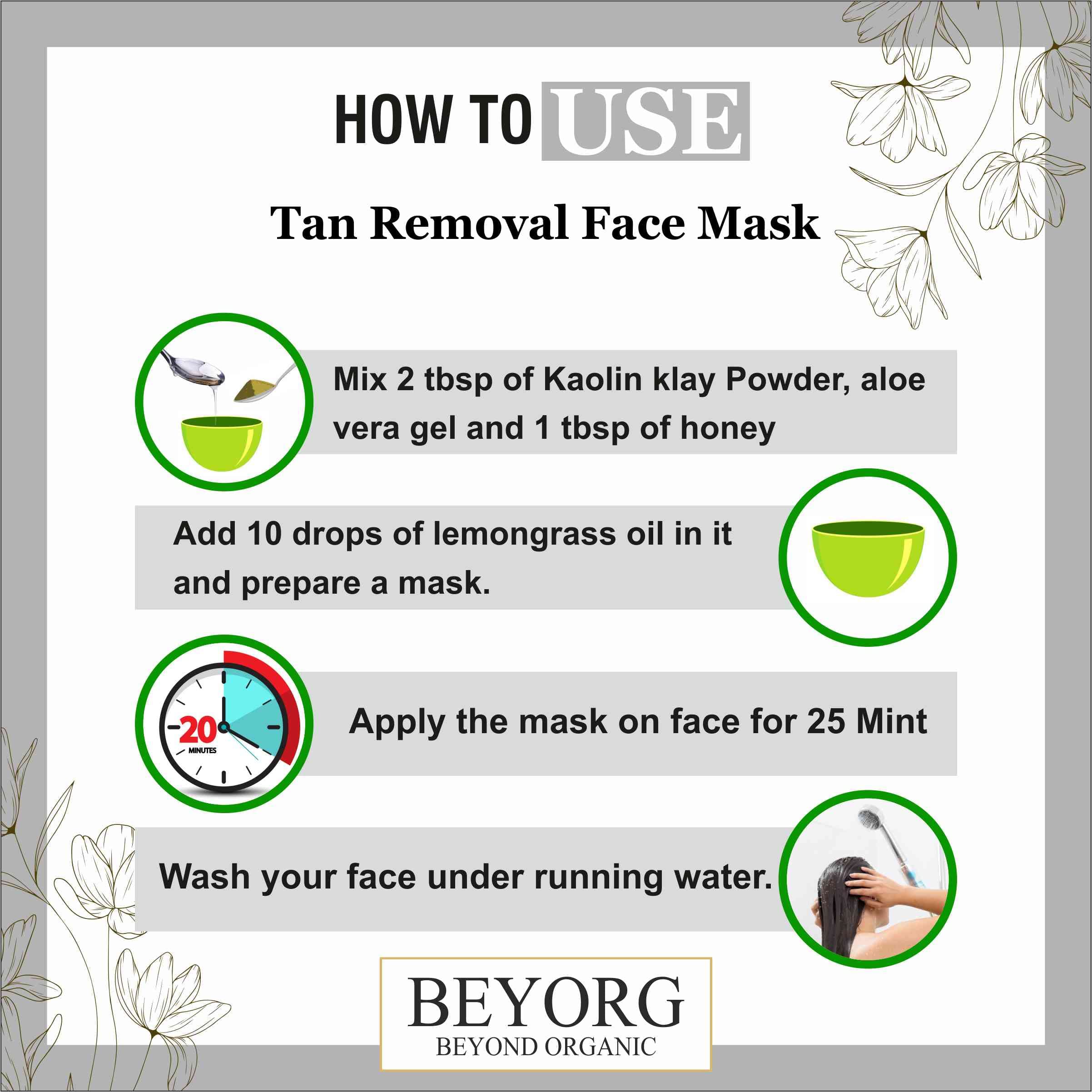 Kaolin Clay Powder & Moroccan Rhassoul Clay Powder for Acne Treatment - Natural Face Mask for Clear Skin, Blemish Removal & Skin Care | Perfect for Detoxifying, Deep Cleansing & Glowing Complexion