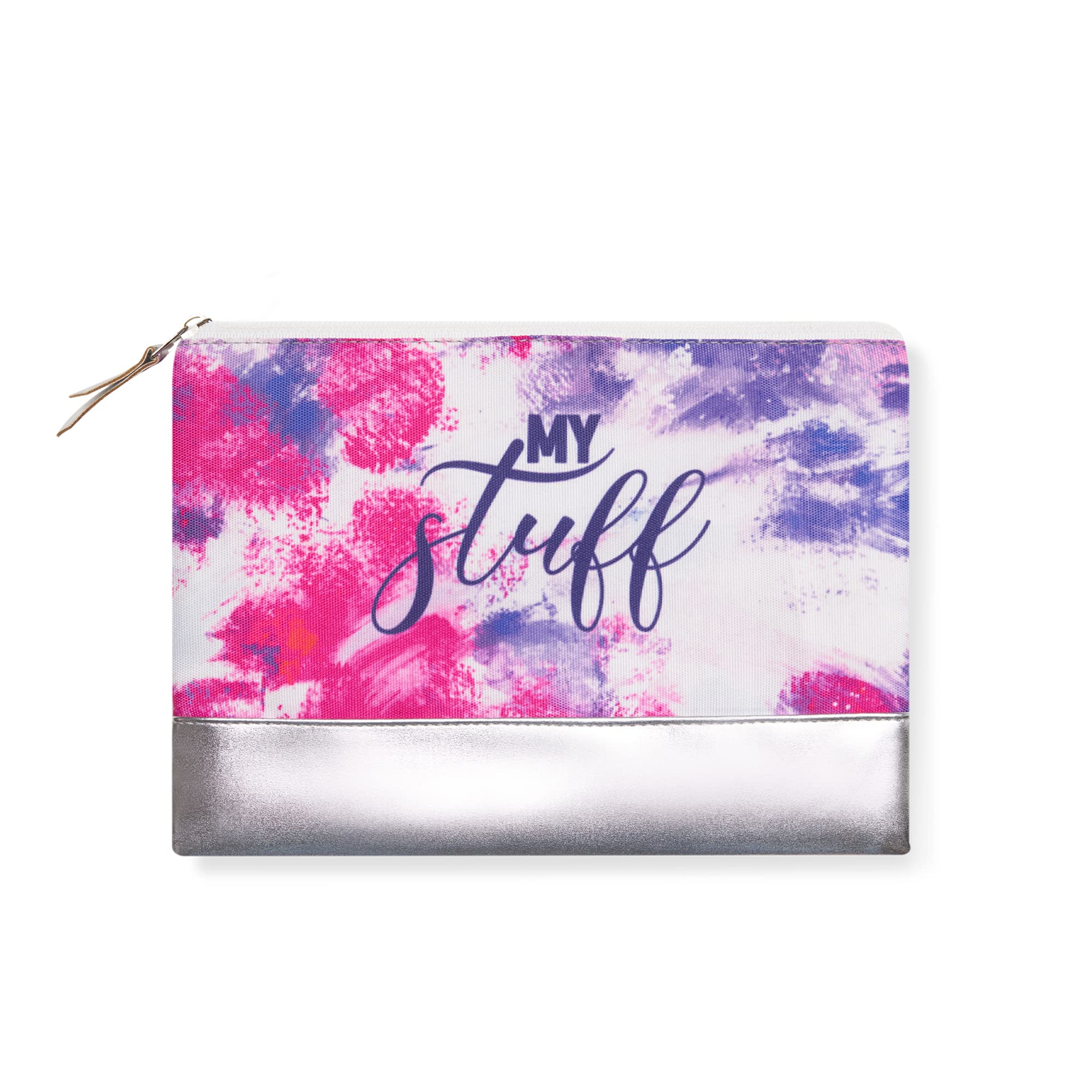 DOODLE Cosmetic Bag for Women - Waterproof Travel Makeup Pouch with Zipper, Portable Toiletry Organizer for Makeup Brushes, Lipstick, Skincare - Perfect for Vacation, Gym, Daily Use & Gift Giving