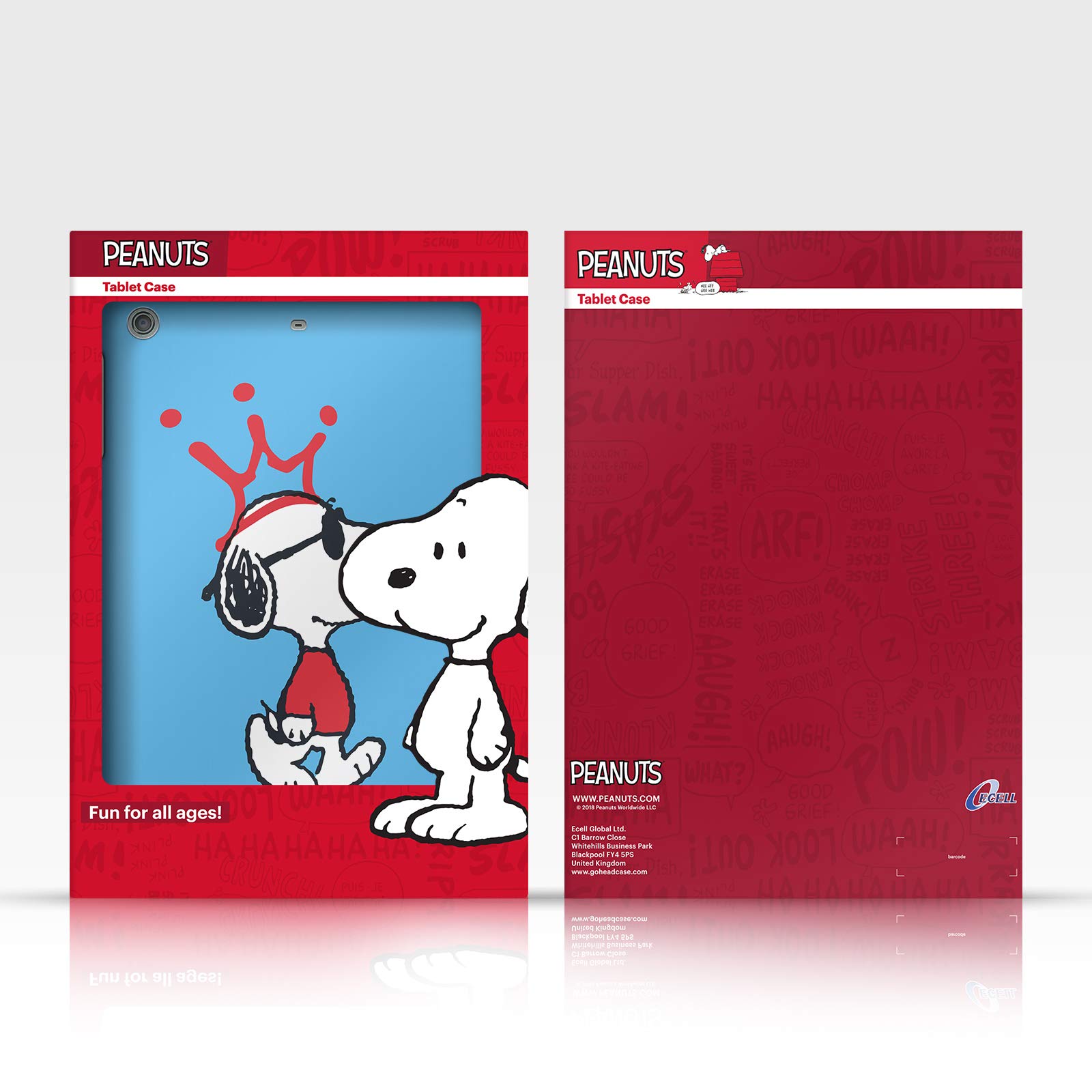 Head Case Designs Peanuts Snoopy Rocket Rock Leather Wallet Case for Apple iPad Mini 4 - Perfect for Travel, Work & School Accessories
