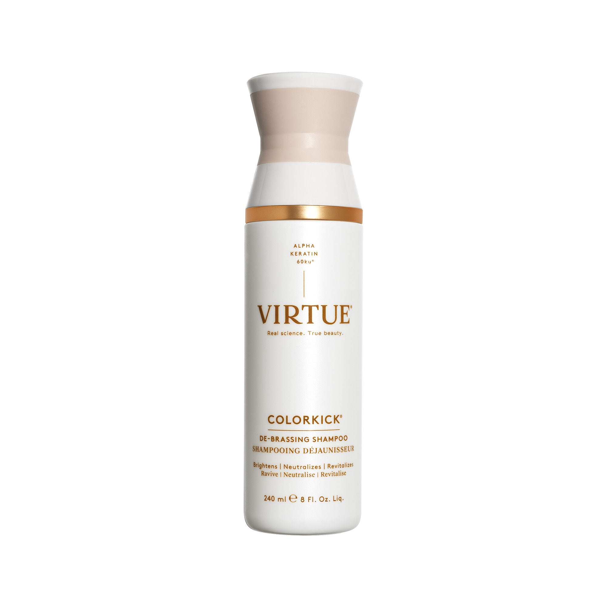 Colorkick De-Brassing Shampoo for Blonde & Gray Hair - Tones & Neutralizes Brassiness - Perfect for Salon & Home Use
