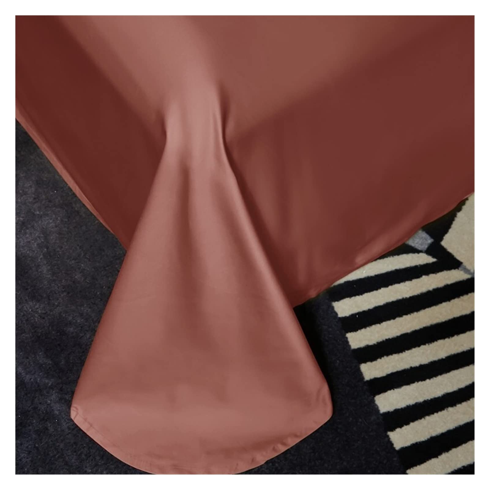 TOMYEUS Luxury 1000TC Egyptian Cotton Bed Sheet Set - 4 Piece Duvet Cover Set with Flat Sheet & Pillowcases for Queen/King Size Beds | Ultra Soft Bedding for Master Bedroom, Guest Room & Hotel Use