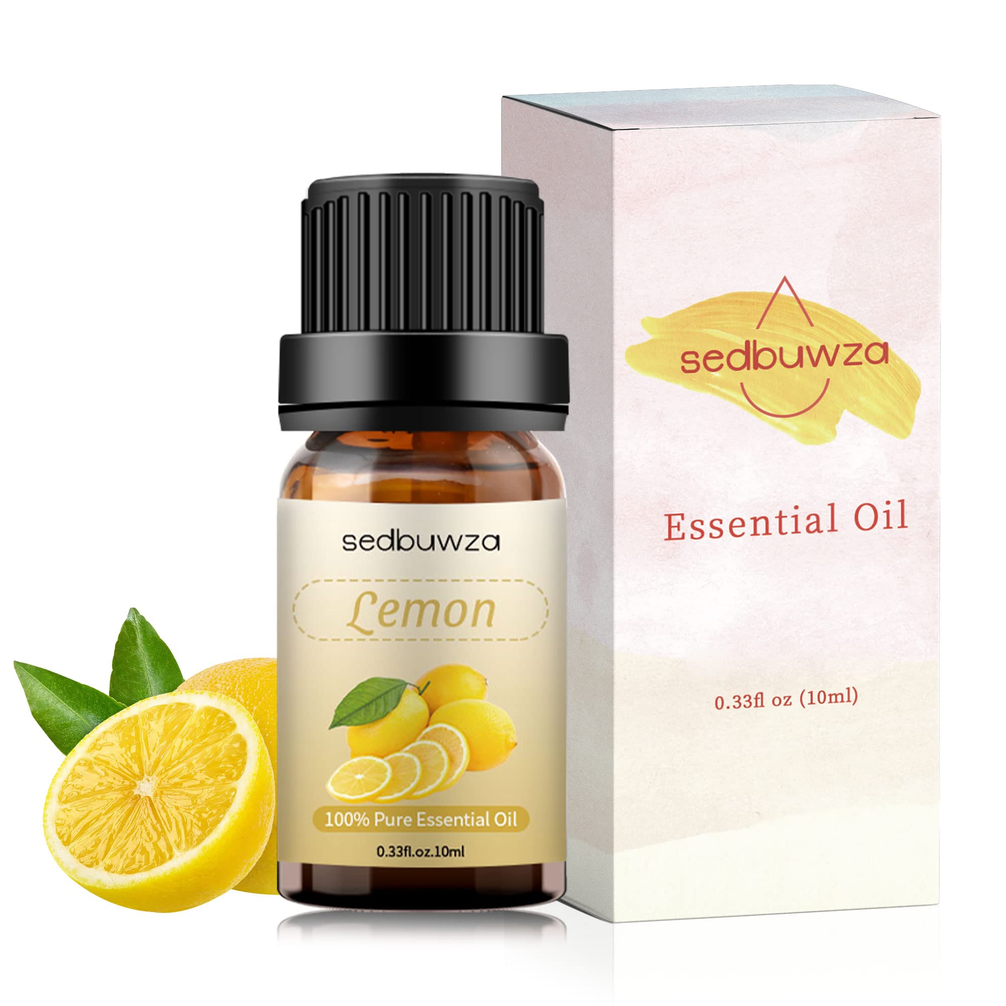 100% Pure Organic Lemon Essential Oil for Aromatherapy - Natural Diffuser, Humidifier, Soap & Candle Making, Perfume - Perfect for Relaxation, Stress Relief & Home Fragrance