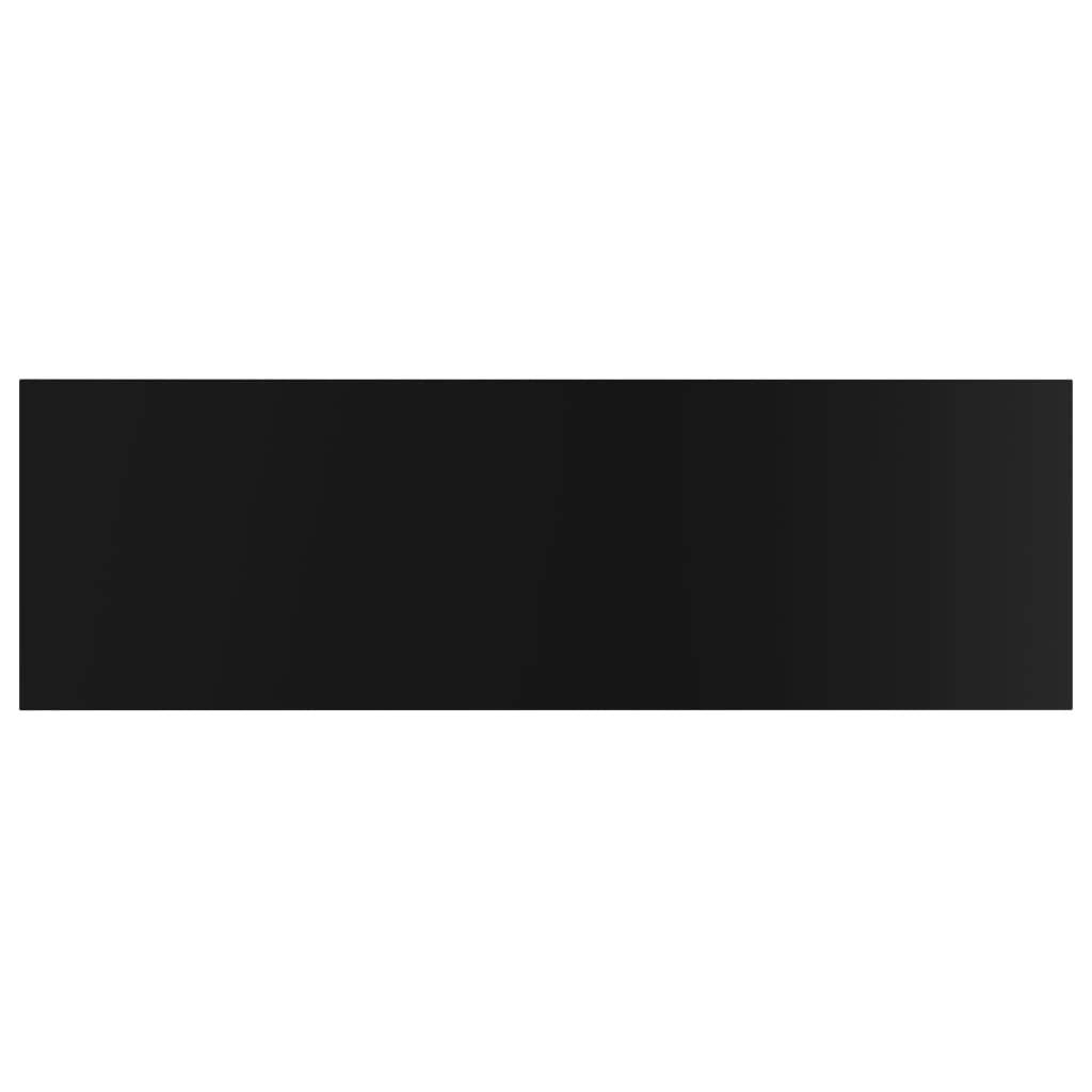 4-Pack High Gloss Black Chipboard Shelf Boards - 31.5
