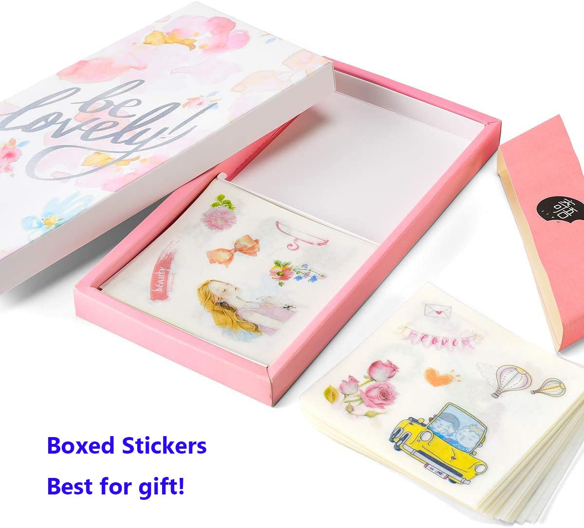 100 Sheets Romantic Girl & Love Stickers Kit for Journaling, Scrapbooking, Planner - Cute Cartoon Decorative Stickers, Korean Stationery Supplies (Ideal for DIY Crafts, Bullet Journals, Photo Albums & Gift Wrapping)
