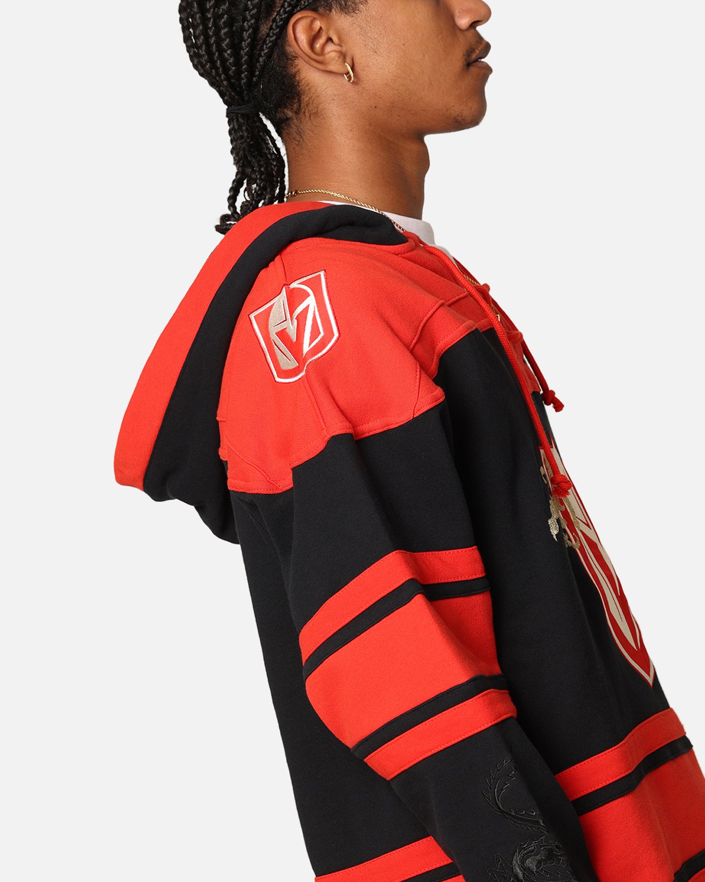 47 Brand Vegas Golden Knights 'Year Of The Dragon' Lacer Hoodie - Jet Black NHL Hockey Fan Apparel for Men & Women - Perfect for Game Day, Casual Wear & Sports Events