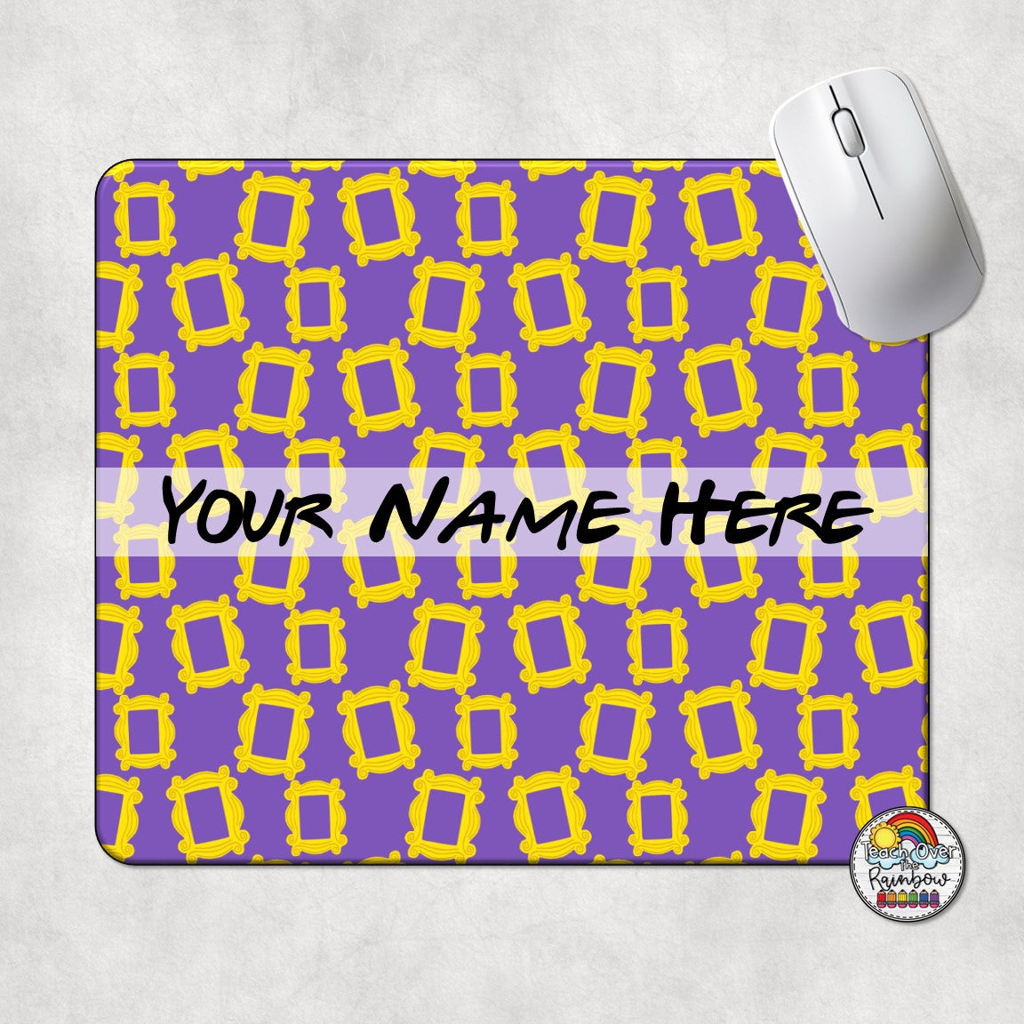 The Famous Frame 1 Gaming Mouse Pad - Large Non-Slip Rubber Base for PC & Laptop - Perfect for Office Work, Gaming & Graphic Design