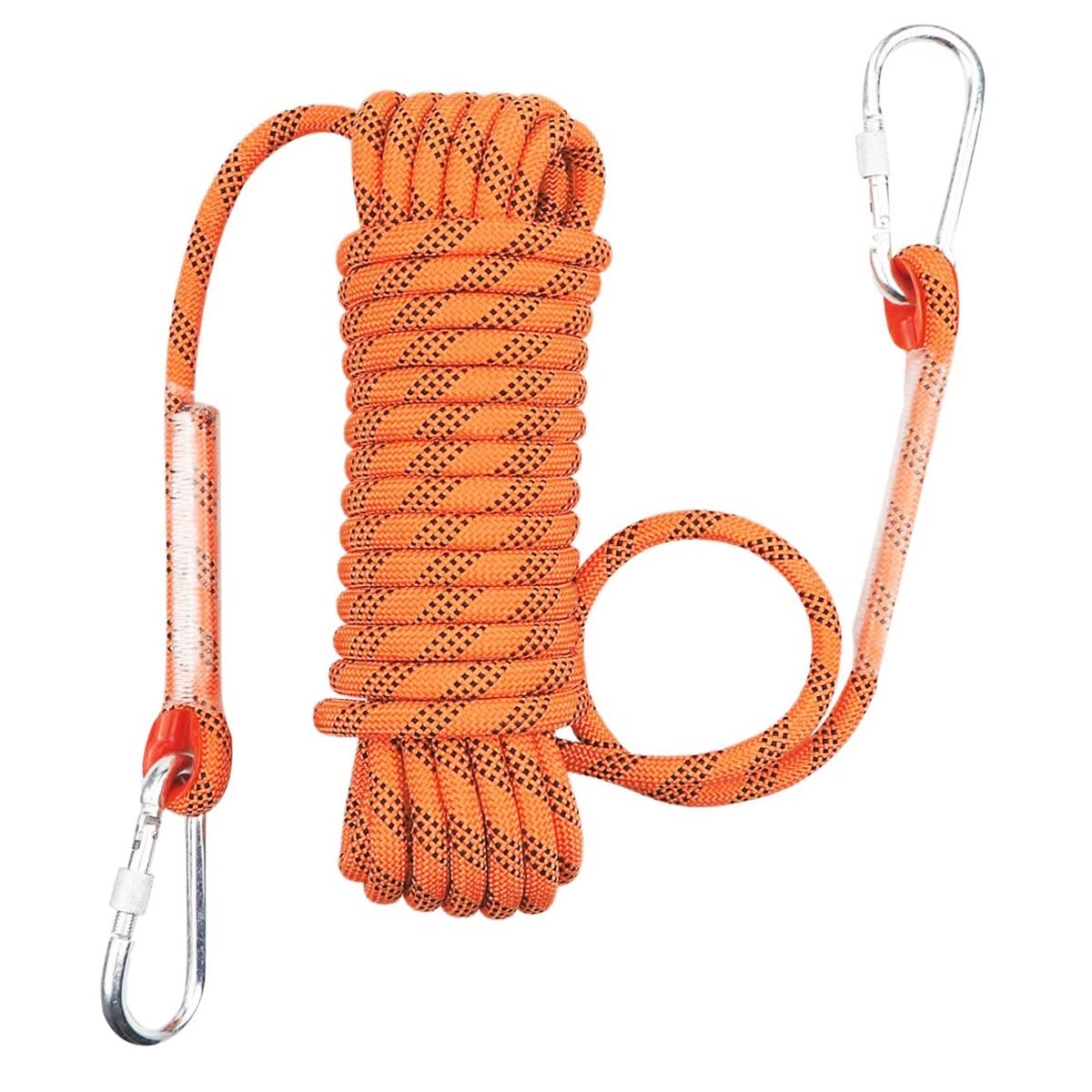 14MM Static Rock Climbing Rope - High Strength Nylon Cord 32ft-656ft for Fire Escape, Rappelling & Rescue | Durable Outdoor Hiking & Canyoneering Safety Gear for Adventure Sports & Emergency Situations
