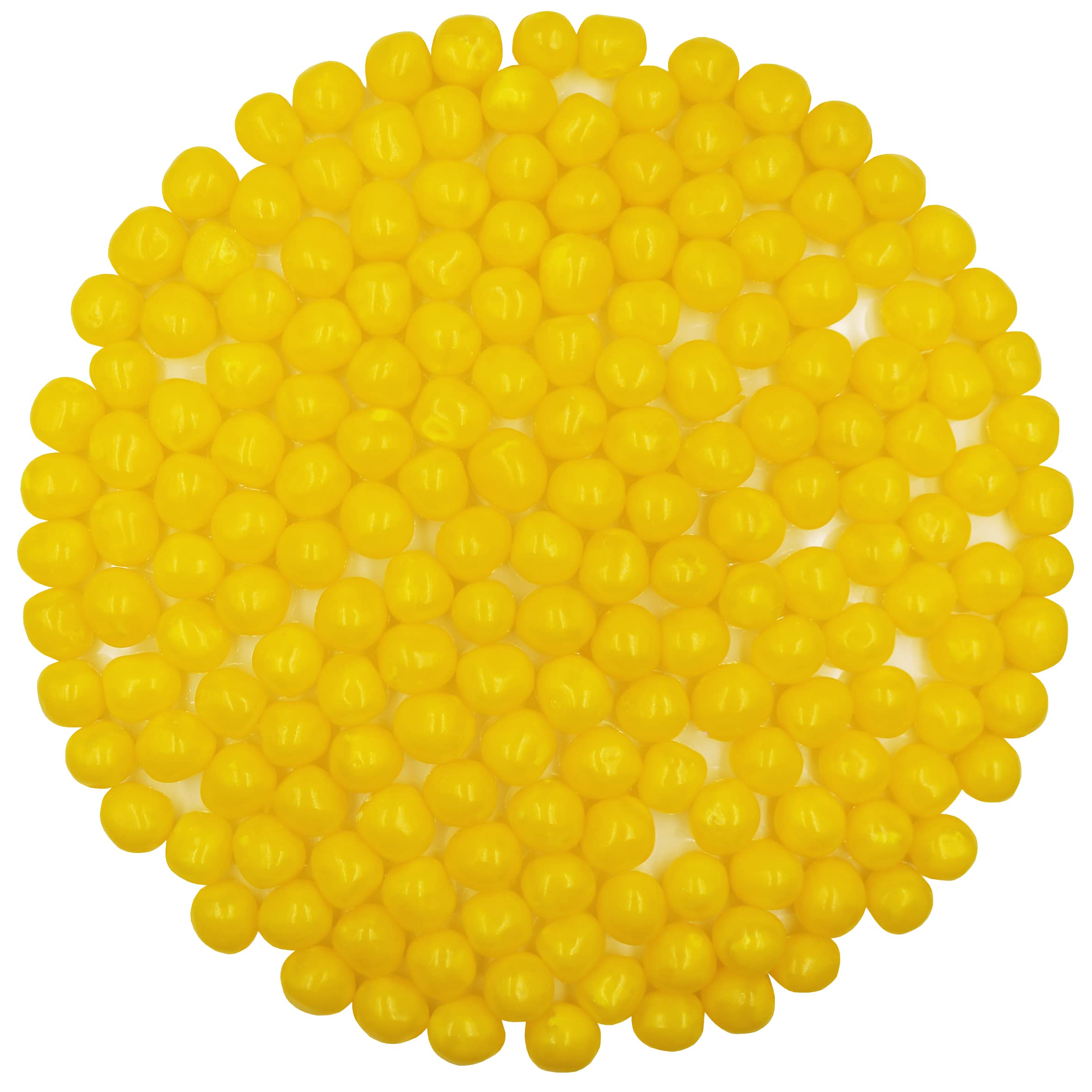 Sour Chewy Fruit Candy Balls - Bulk 5 Pound Bag of Tangy Lemon Flavored Gummy Sweets for Parties, Movie Nights & Office Snacks