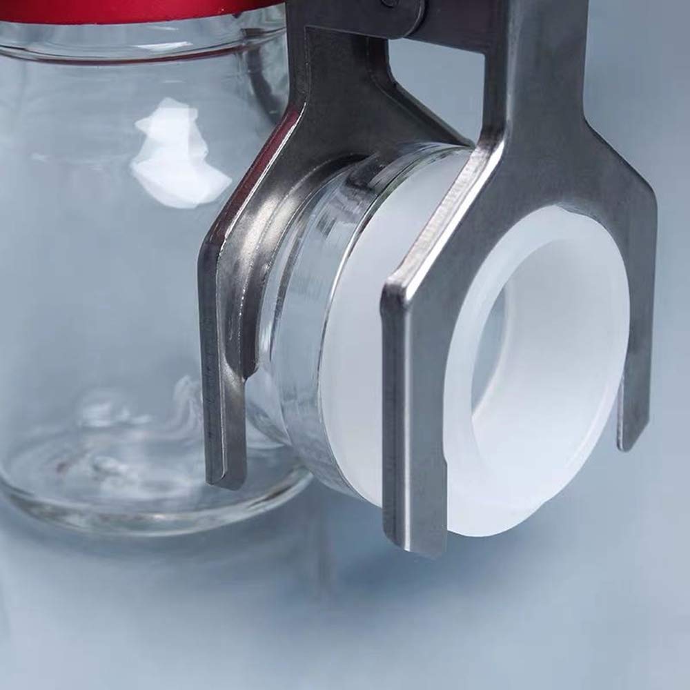100ml MFC Glass Reactor - Single Chamber Microbial Fuel Cell Box with Sandwiched Proton Exchange Membrane for Bioelectricity Generation | Lab Research & Renewable Energy Experiments