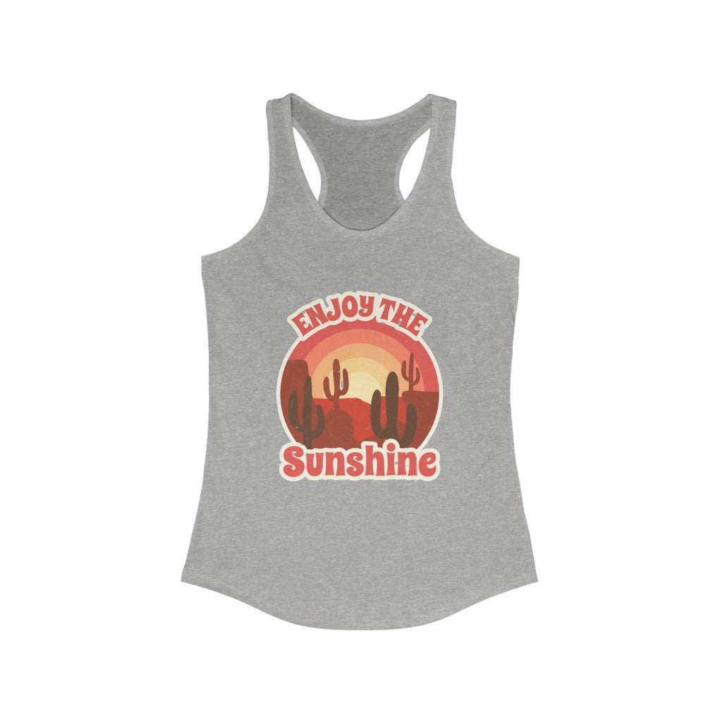 Women's Racerback Tank Top - Breathable Summer Sleeveless Shirt for Yoga, Gym & Beach Wear