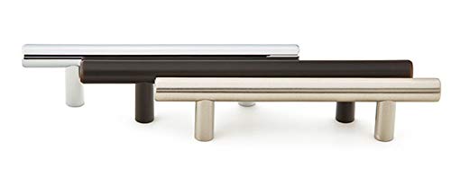 Emtek 86361US19 Contemporary 5 Inch Center to Center Bar Cabinet Pull - Modern Cabinet Handle for Kitchen, Bathroom & Office Furniture (Set of 10) - Perfect for Drawers, Cabinets & Storage Solutions