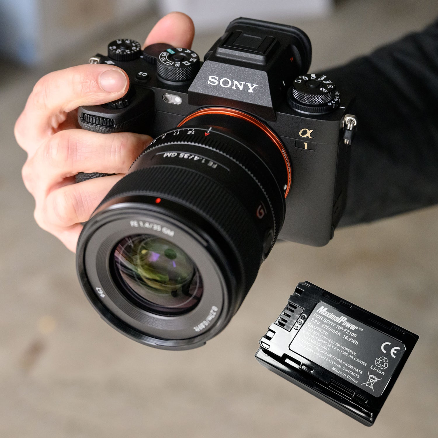 Sony NPFZ100 Z Series Replacement Battery for Alpha A7 III, A7R III, A9 Digital Cameras - High Capacity Rechargeable Battery Pack (Black) - Perfect for Travel Photography & Professional Shooting