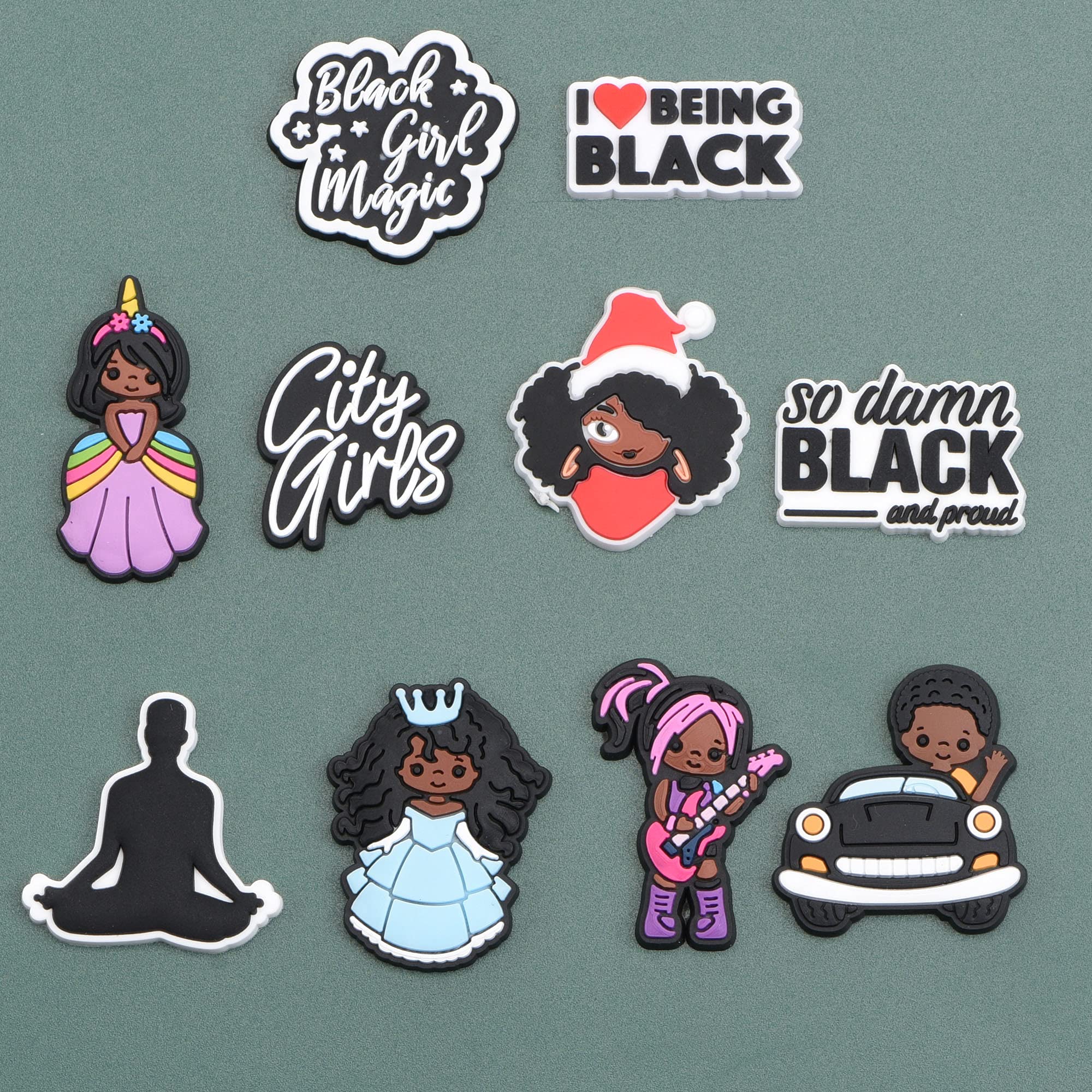 UNN Black Lives Matter Shoe Charms - Decorative Accessories for Kids, Girls, Women | Birthday Gifts, Party Supplies | Perfect for Sneaker Customization & Social Justice Events