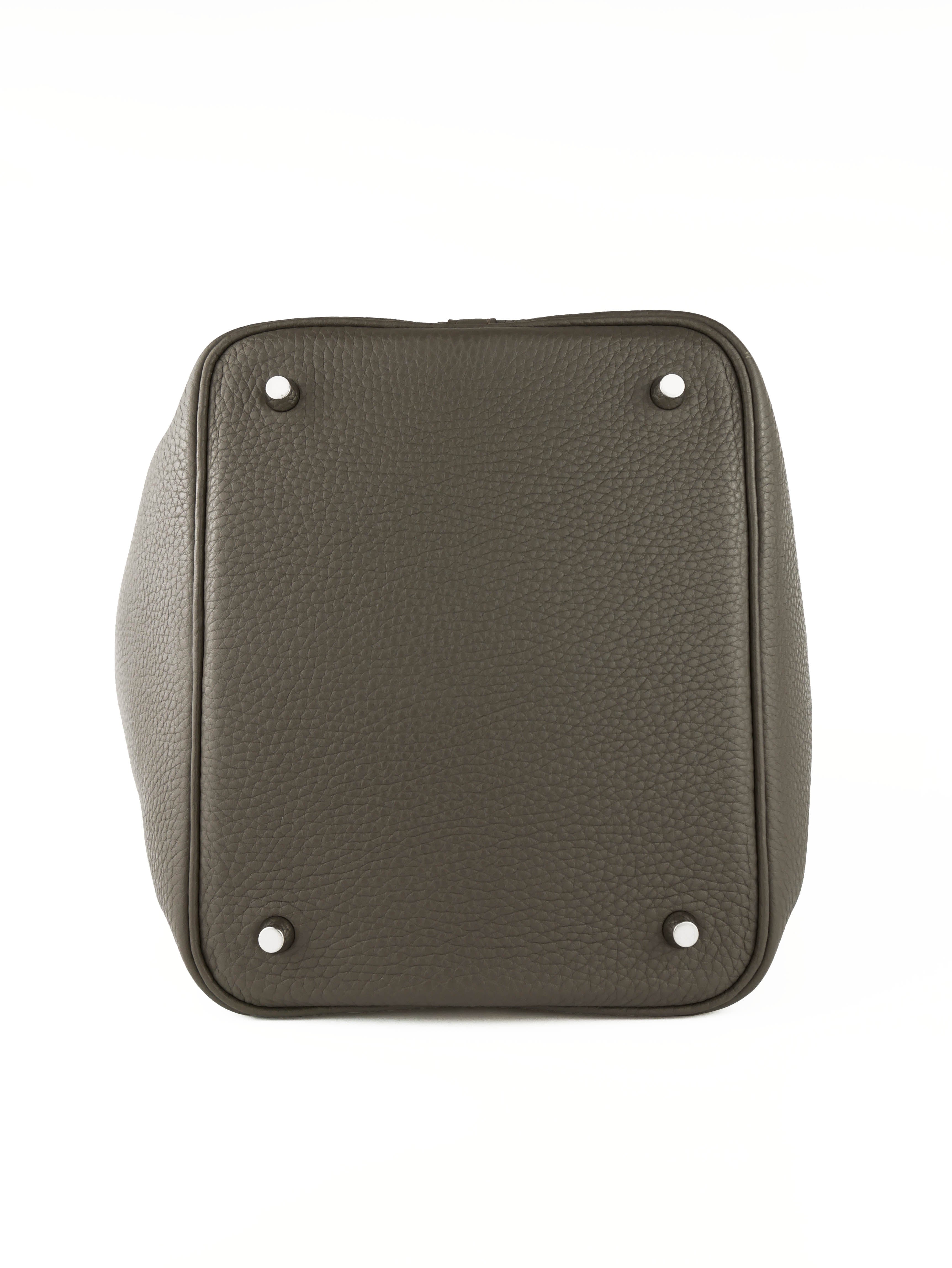 Hermes Etoupe Picotin 22 Bag - Luxury Leather Handbag for Women | Perfect for Everyday Use, Work & Travel Accessories