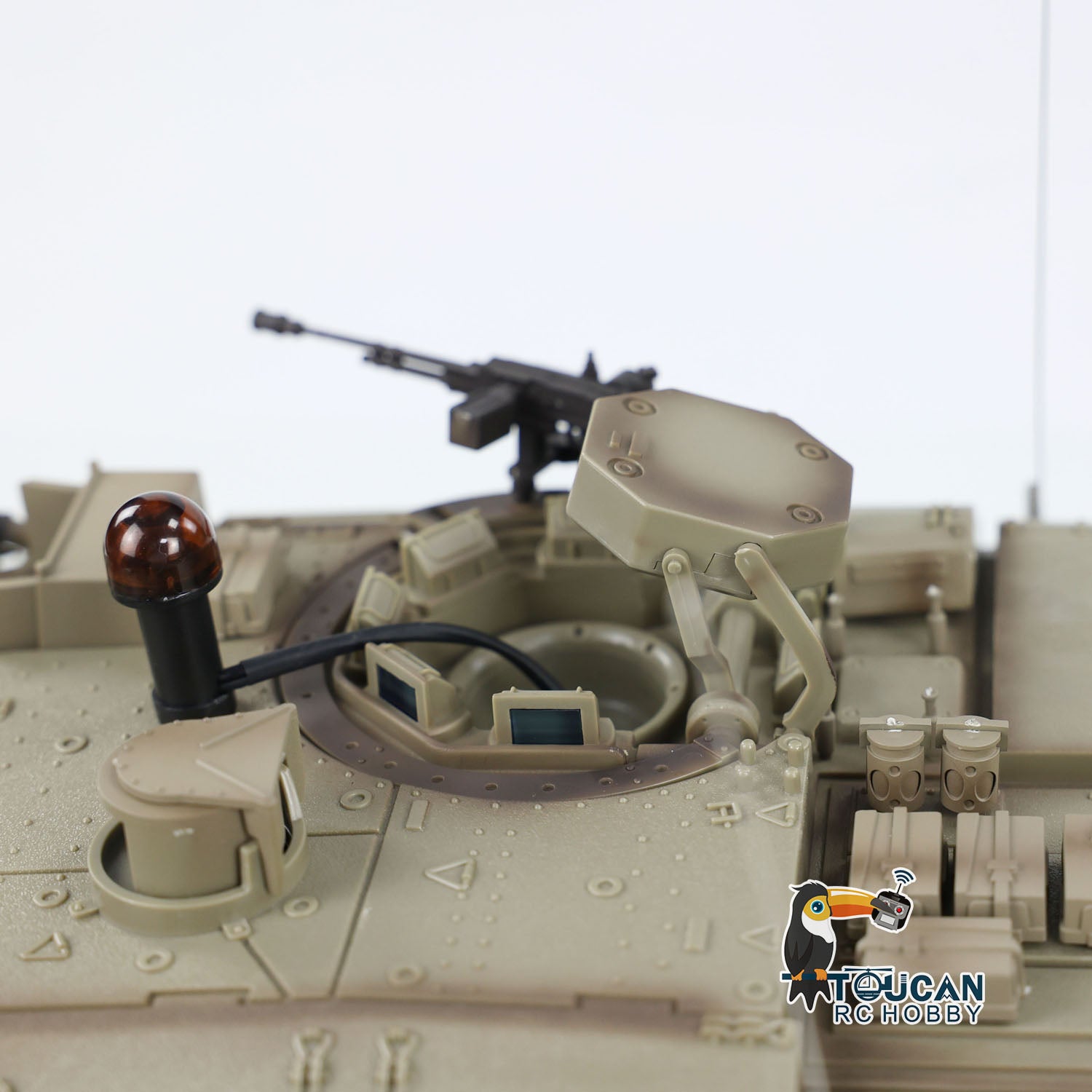 Heng Long 1/16 Scale RC Tank IDF Merkava MK IV - Metal Gearbox, 360° Rotating Barrel & Recoil - Remote Control Military Tank Model for Collectors & Battle Simulation